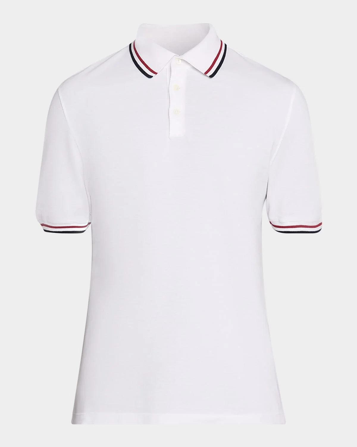 Men's Striped Cotton Polo Shirt - 1