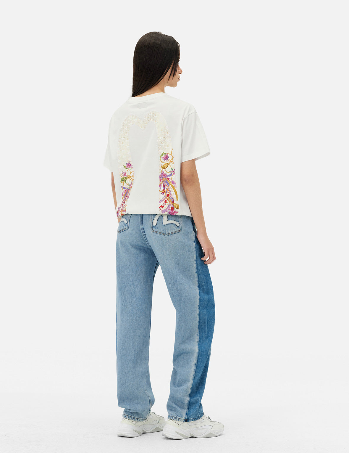 Magnolia and Knots Daicock Print Boyfriend T-shirt - 4