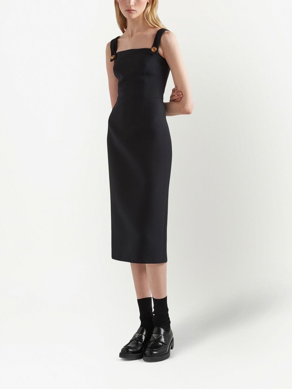 fitted mid-length dress - 2