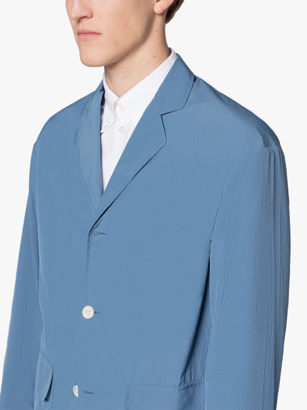CAPTAIN SKY BLUE NYLON JACKET - 5