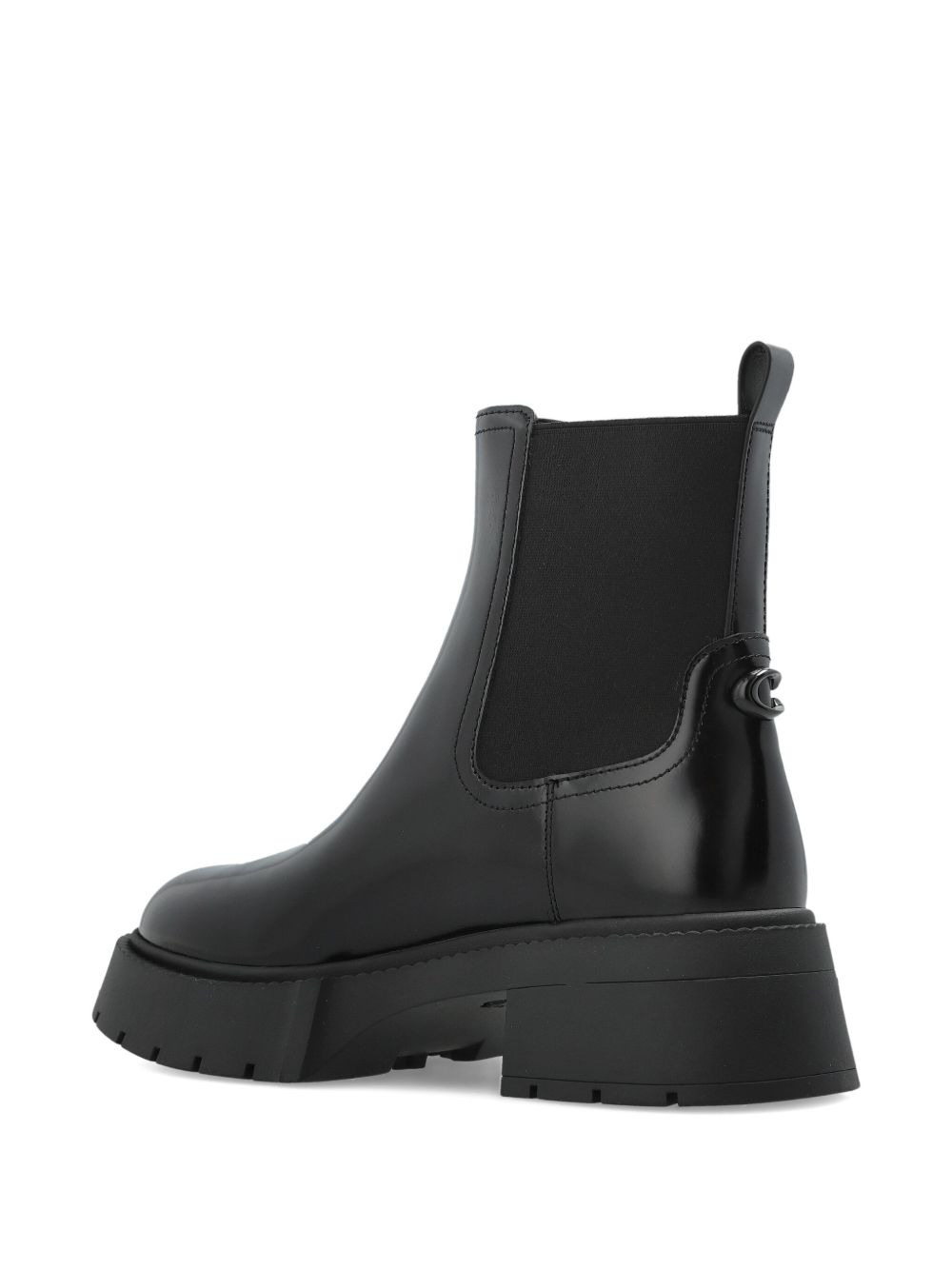 lug-sole leather chelsea boots - 4