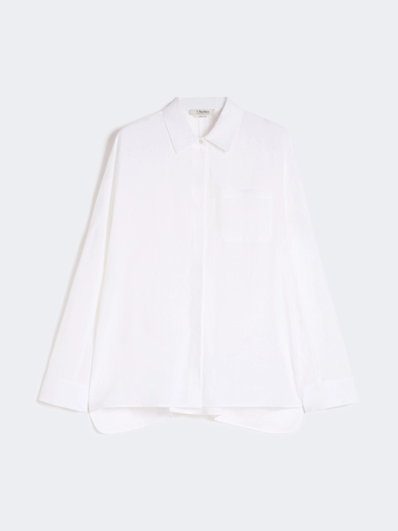 GALA Linen canvas shirt - OPTICAL WHITE 1