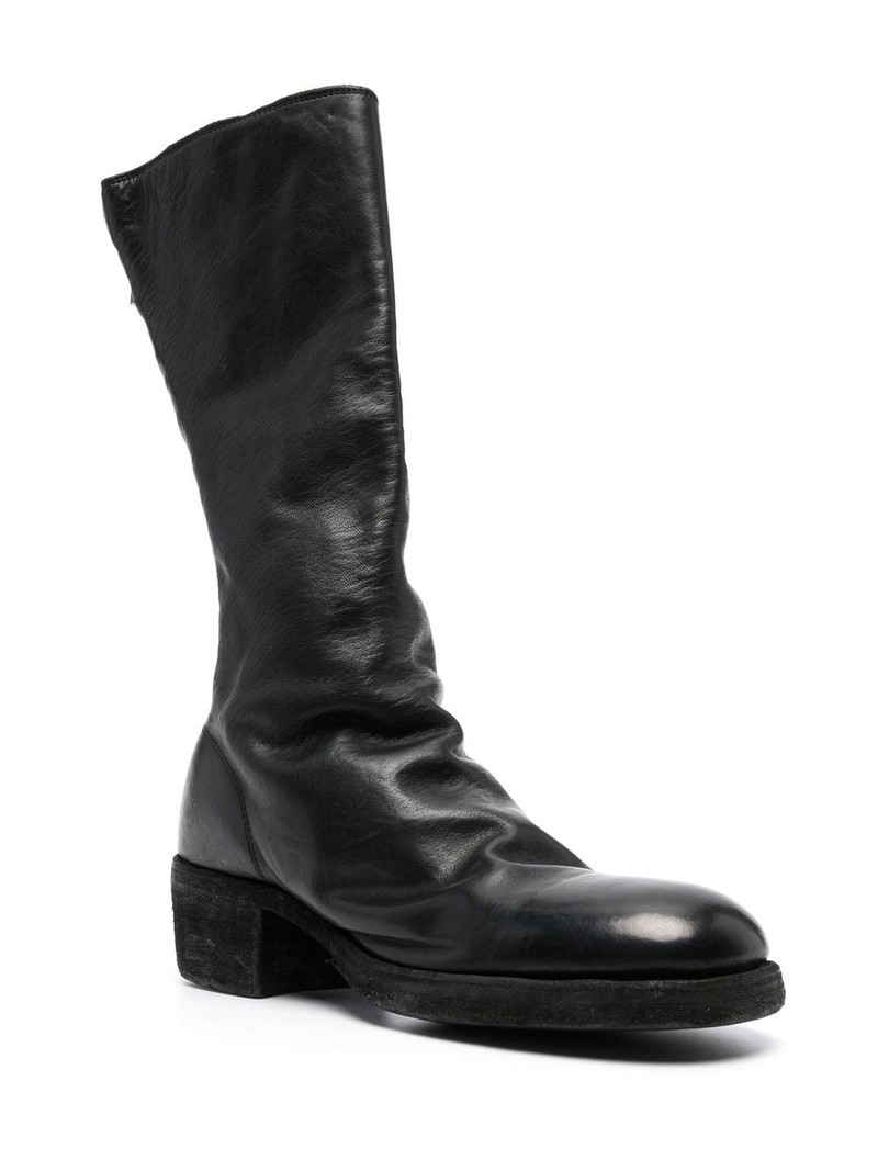 Guidi zip-up calf boots outlook