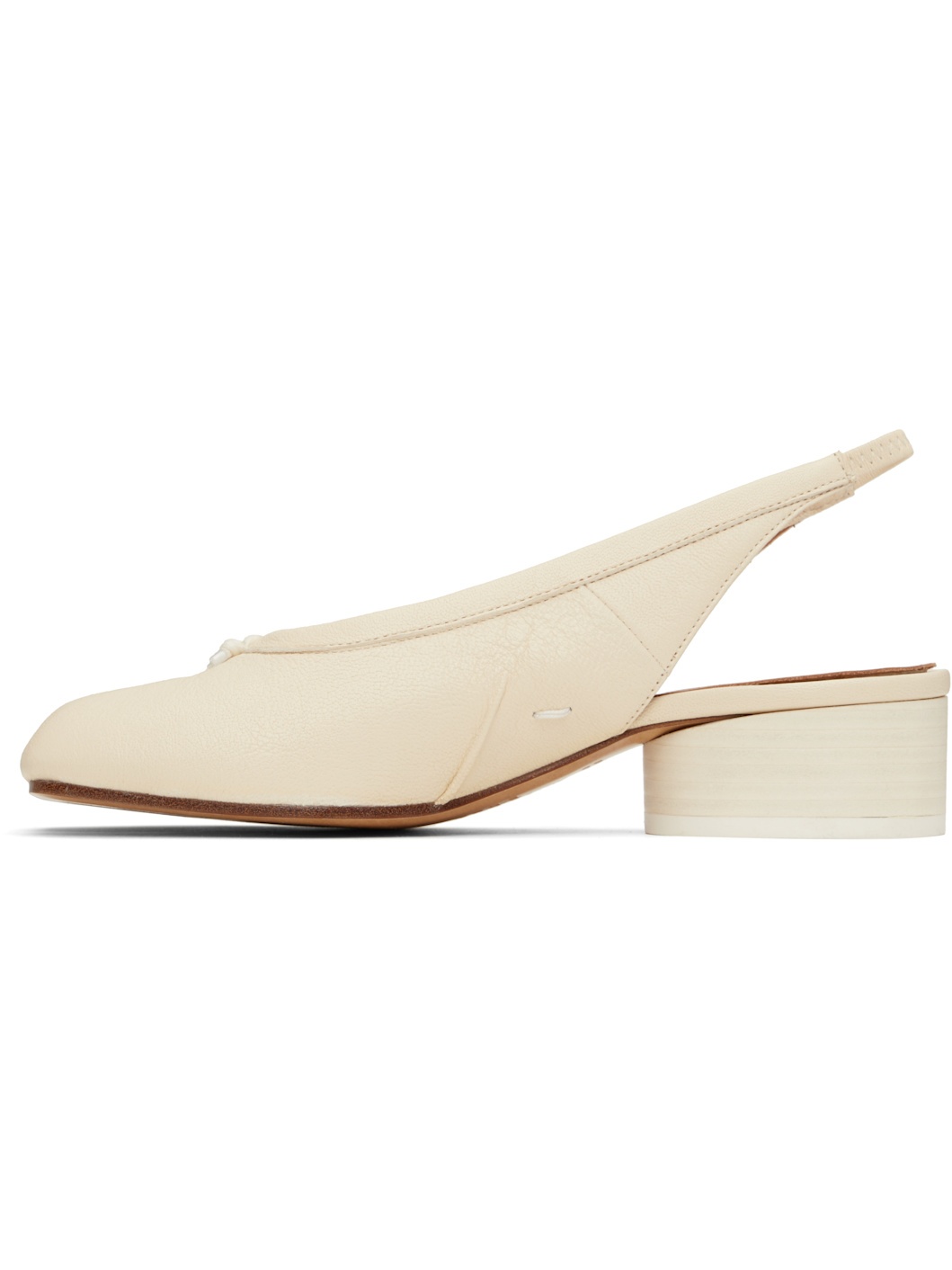 Off-White Tabi New Ballerina Slingback Heels - 3