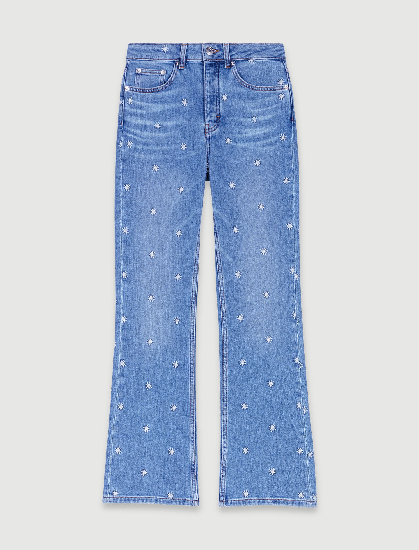 Embroidered jeans - 1