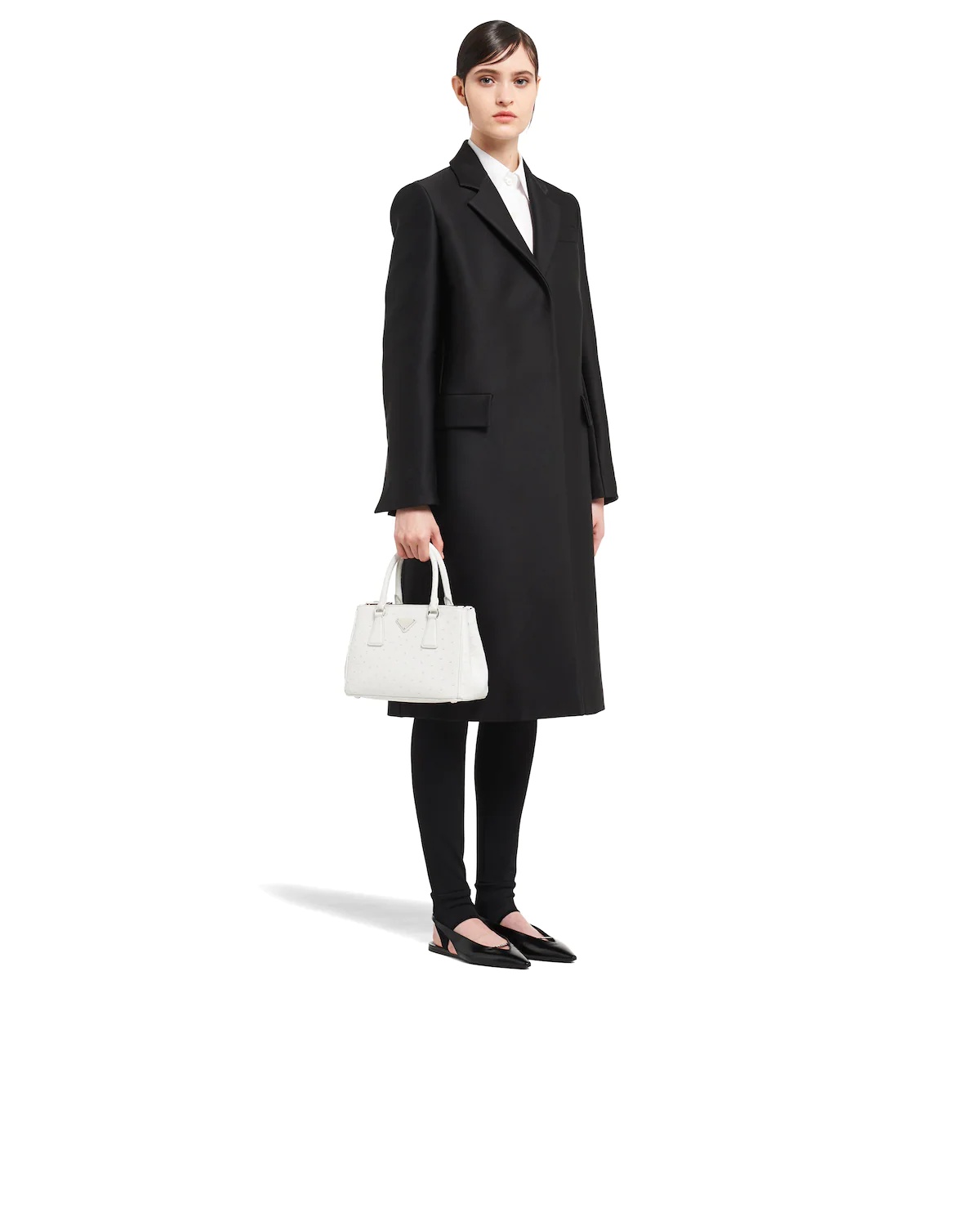 Prada Galleria ostrich leather small bag - 7
