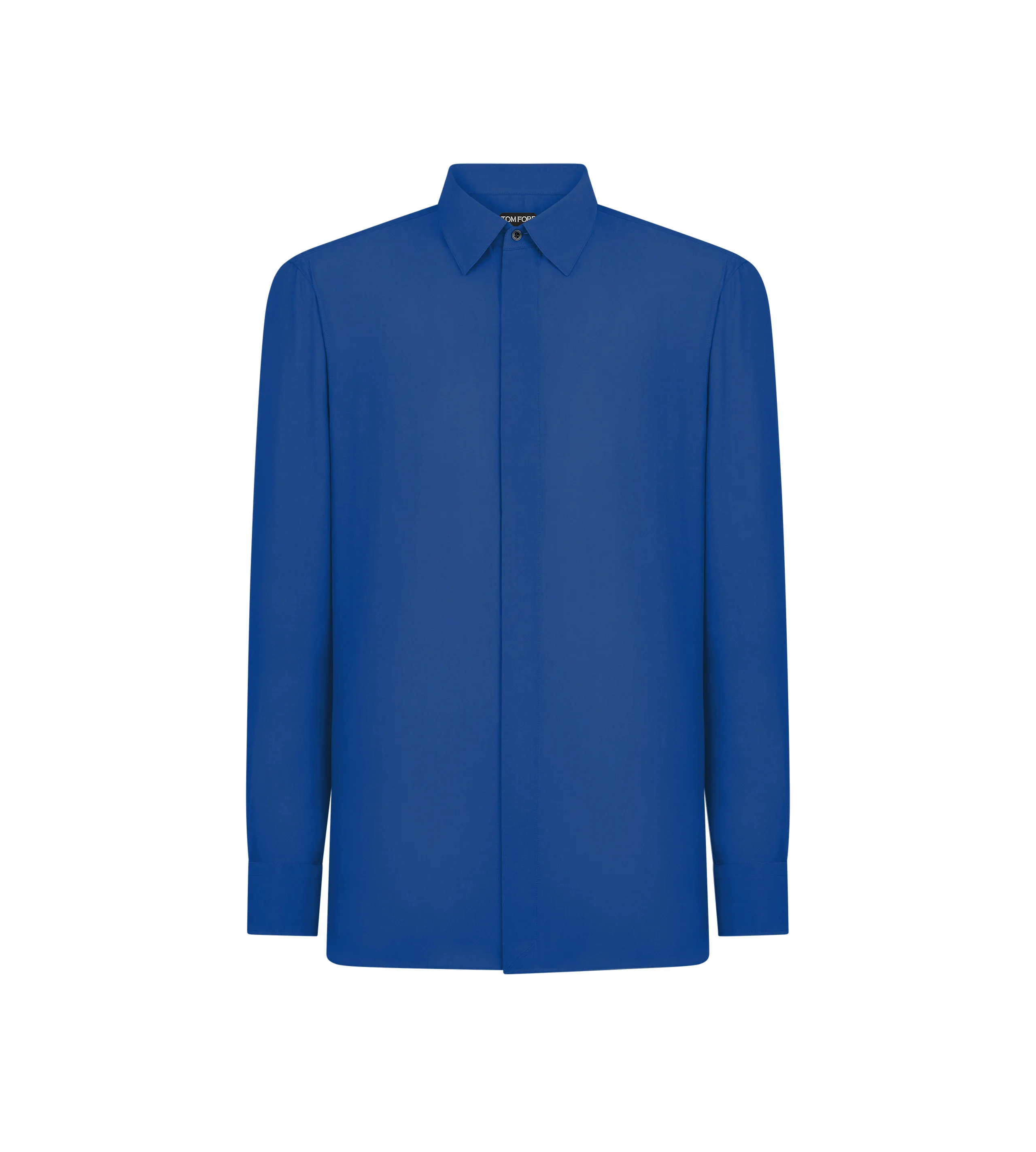 COTTON SILK WASHED TWILL FLUID FIT SHIRT - 1