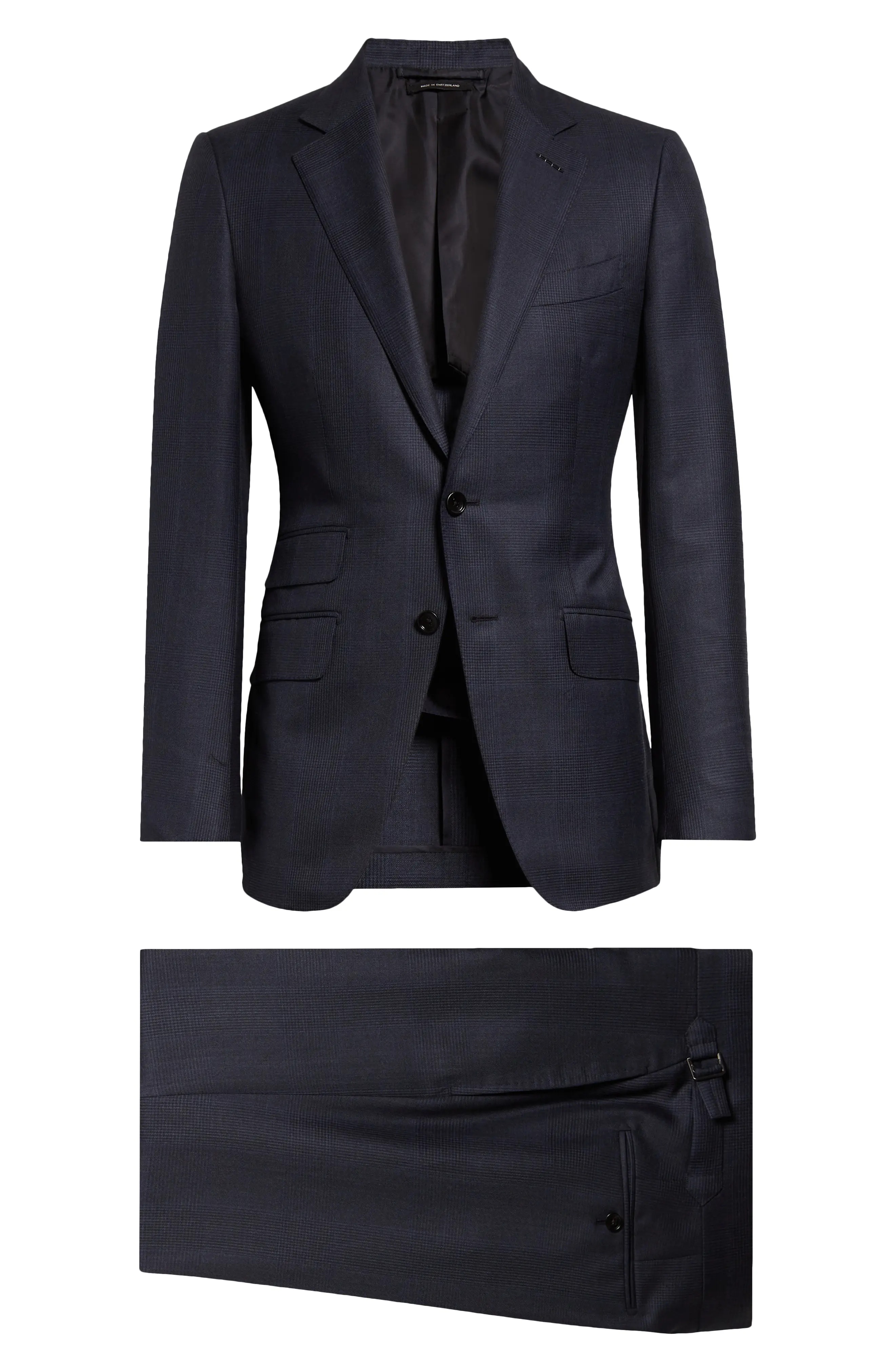 O'Connor Prince of Wales Virgin Wool Blend Suit - 7