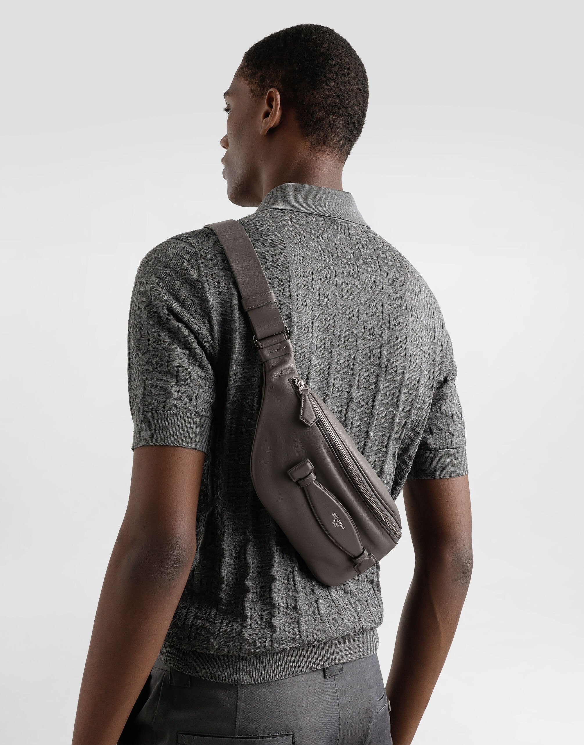 Calfskin nappa leather belt bag - 5