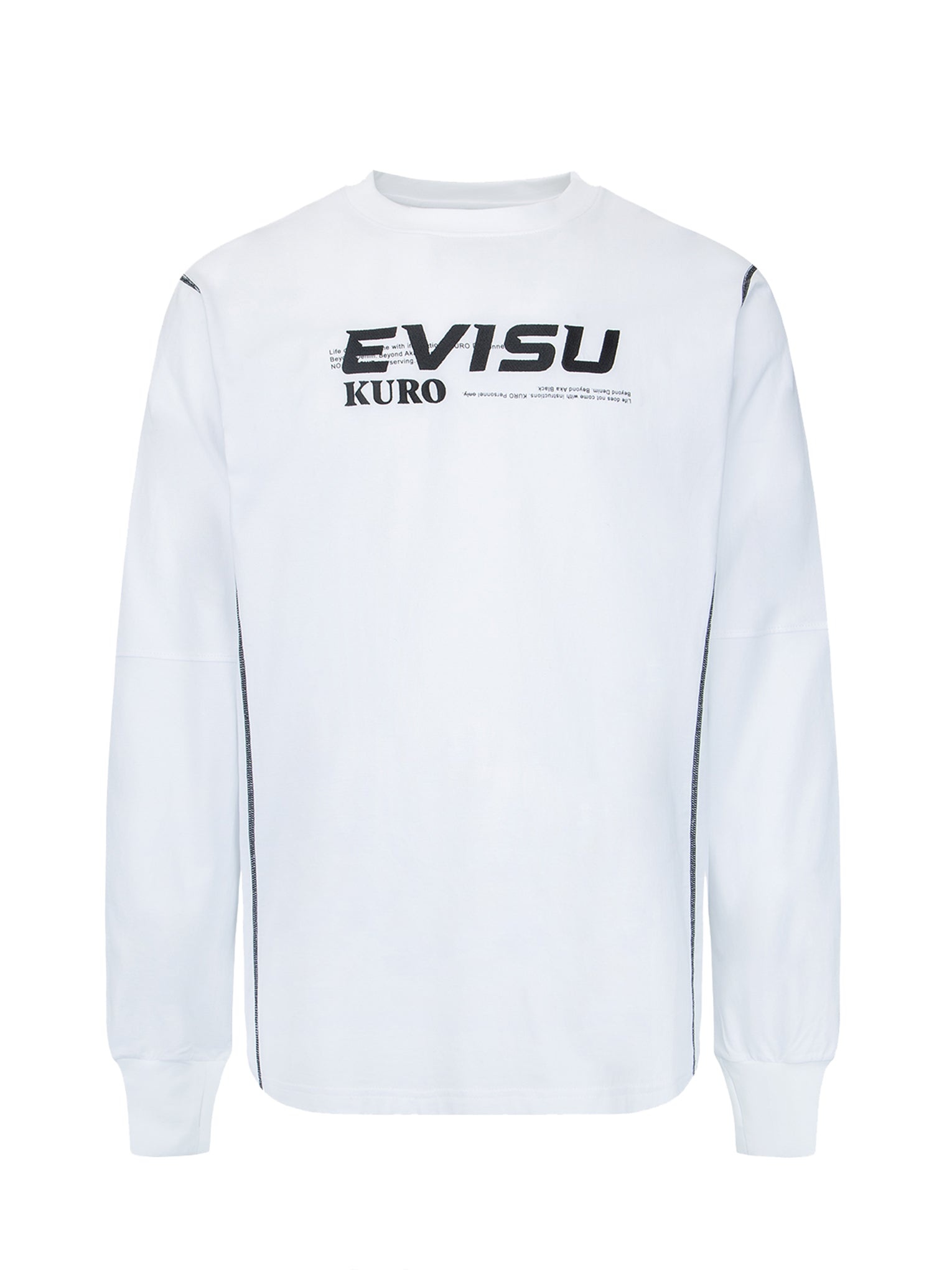 Contrast Stitching Long Sleeve T-shirt - 10