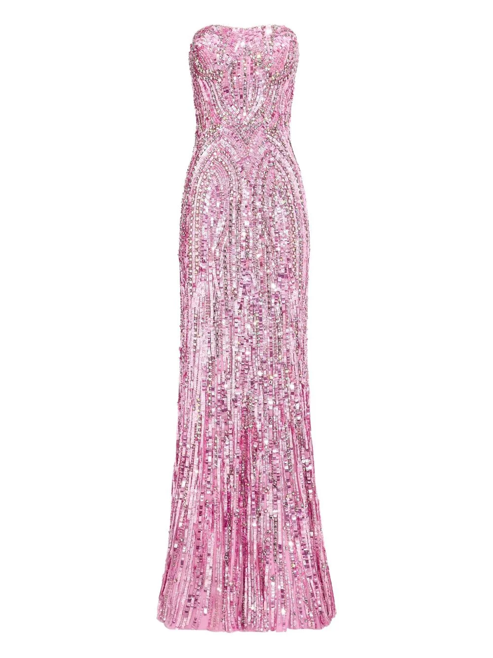 sequin-embellished strapless euphoria dress - 1