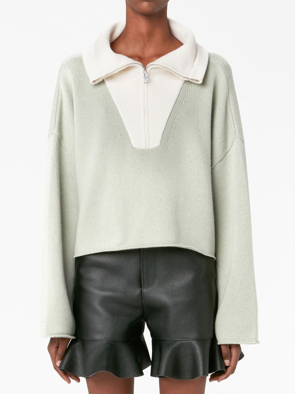 logo-patch long-sleeve jumper - 3