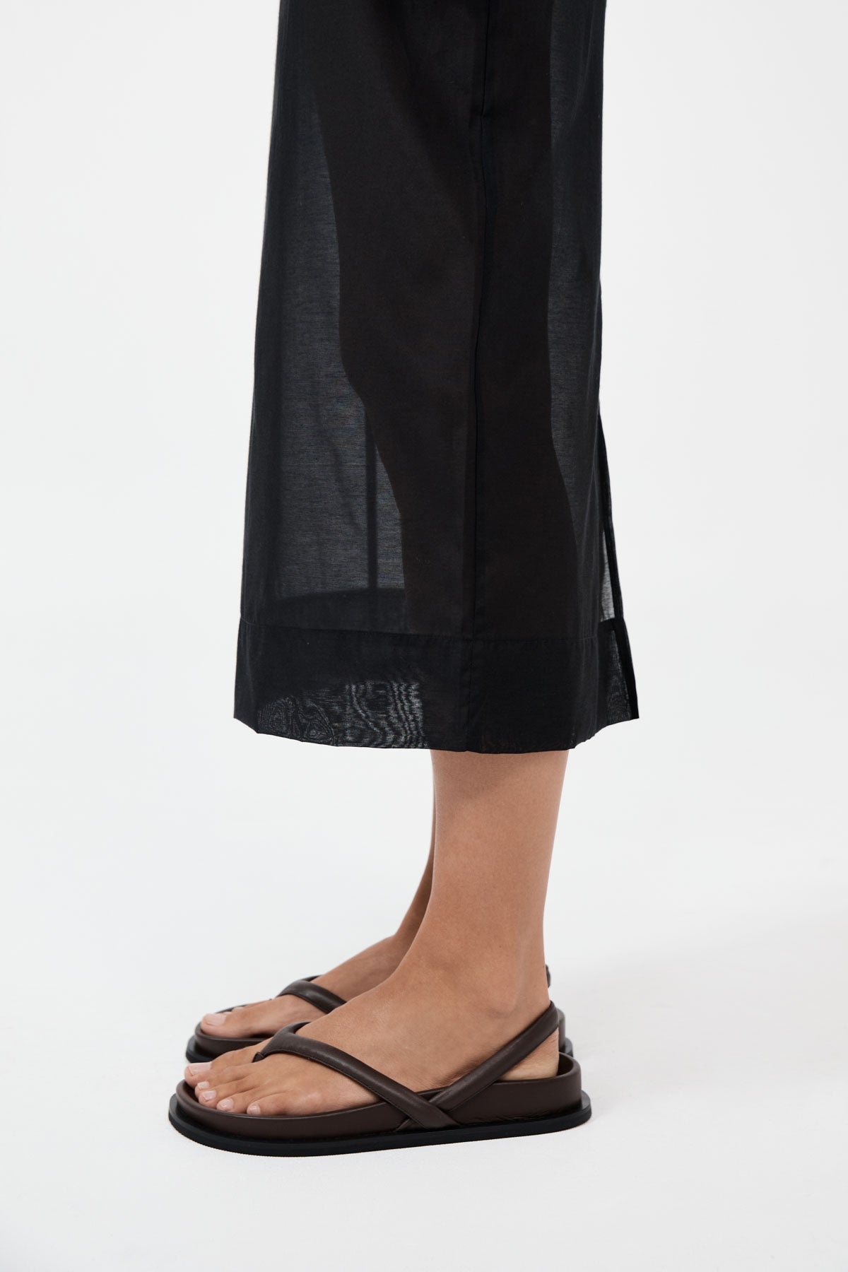 Sling Back Thong Sandal - Chocolate - 3