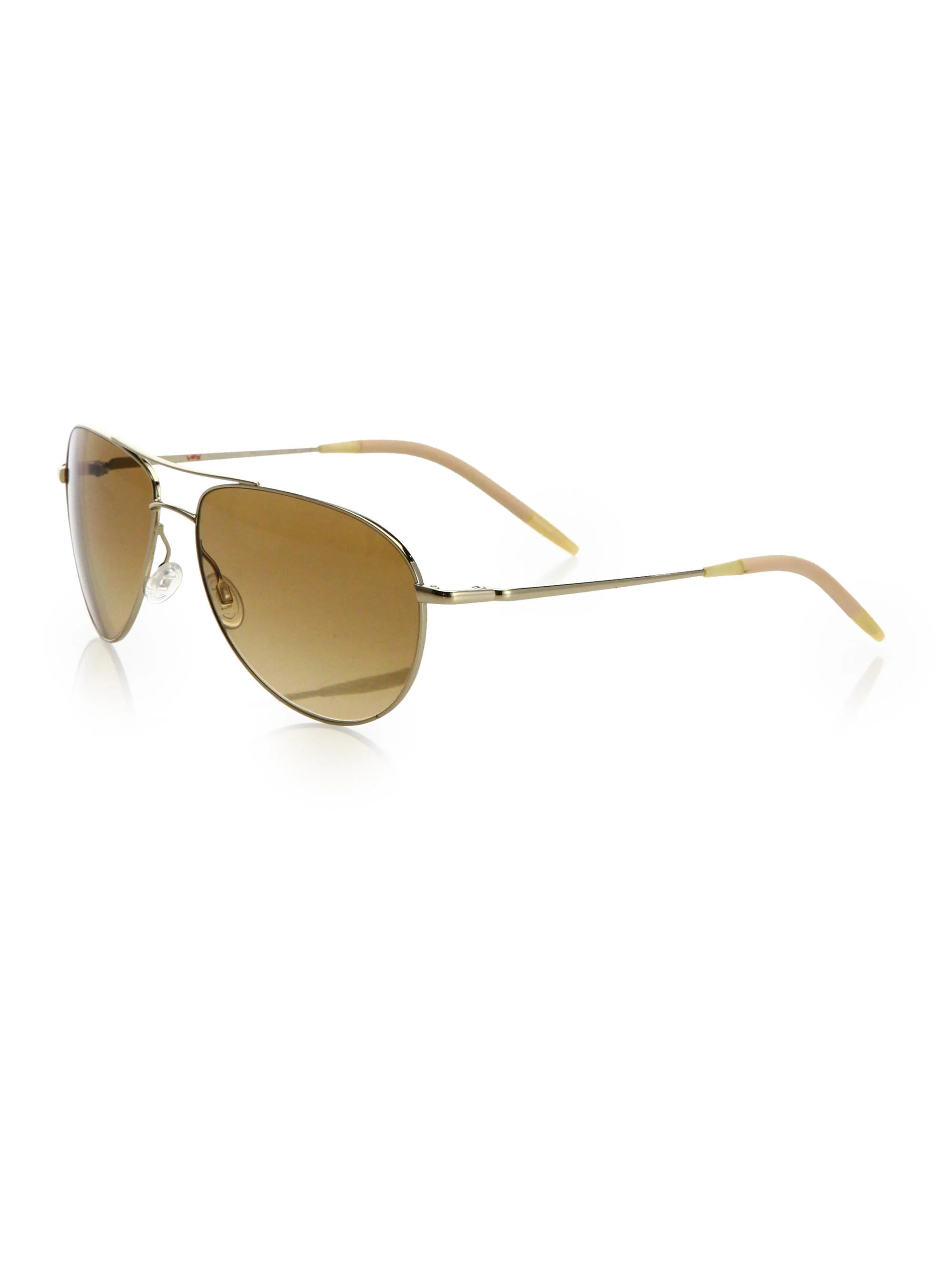 Women's Benedict 59MM Chrome Aviator Sunglasses - Amber - 1