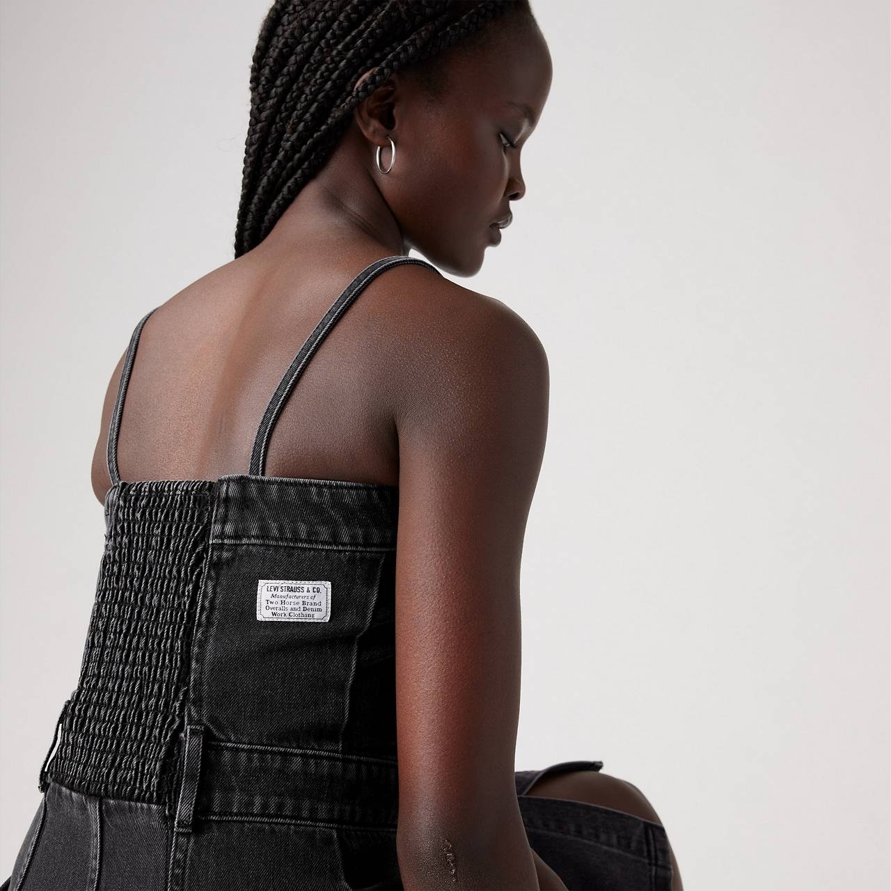 DENIM BUSTIER DRESS - 5