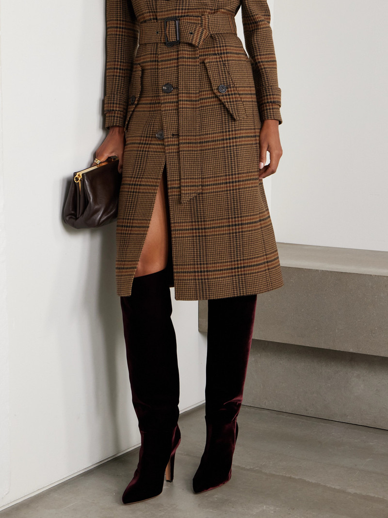 PARIS TEXAS Elsa Velvet Knee Boots outlook