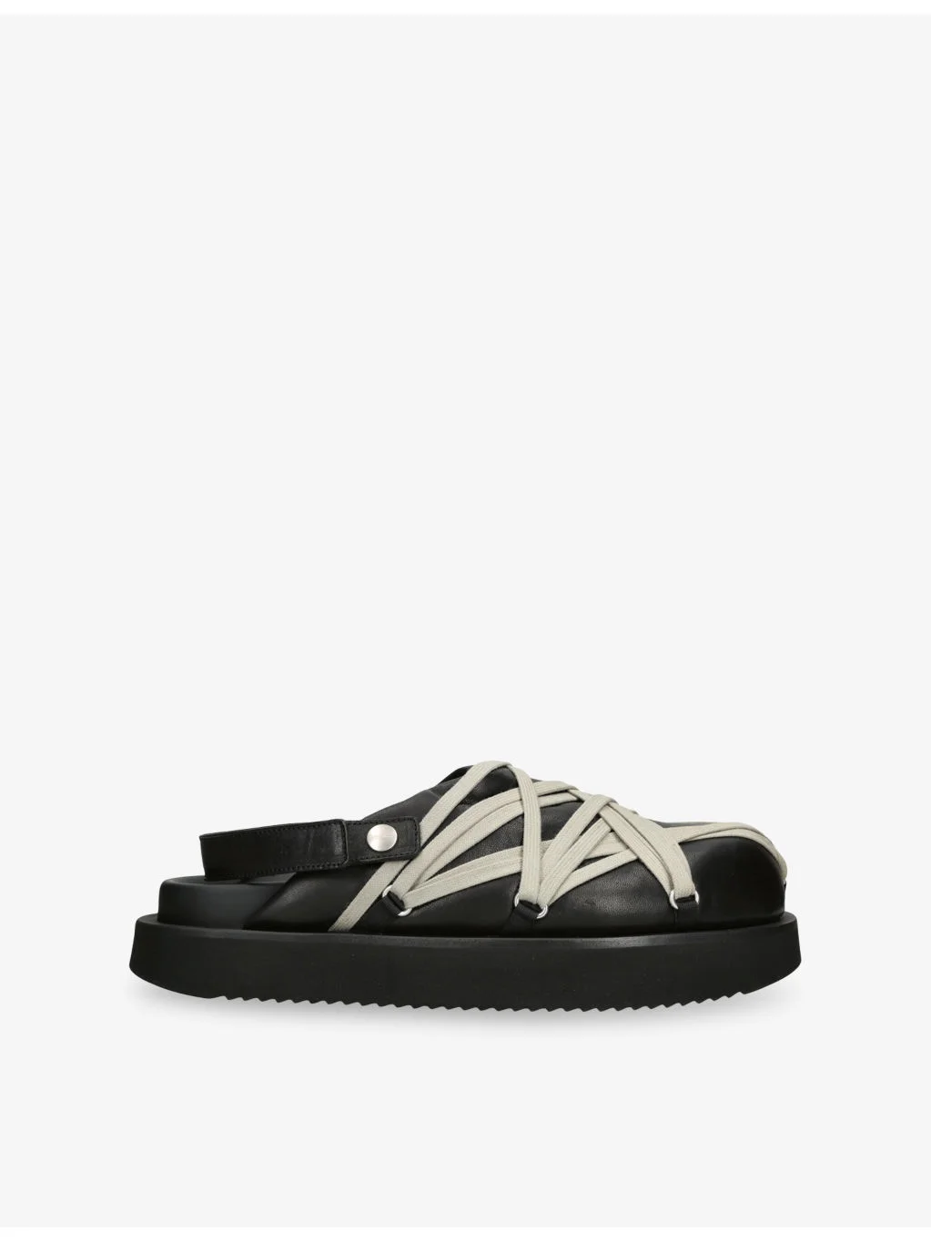 Megalace Leather Mules - 1