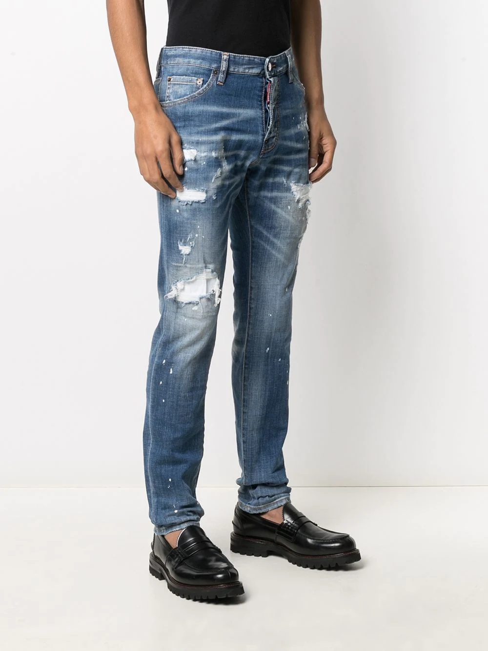 Icon distressed slim-fit jeans - 3