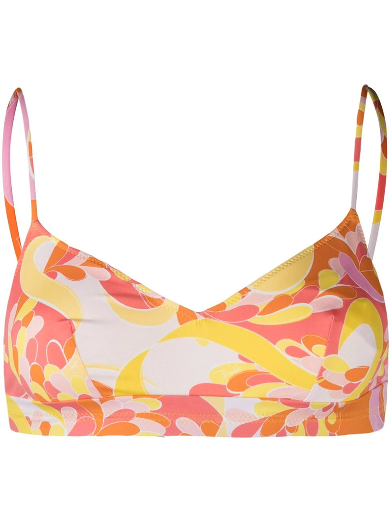 abstract-print bikini top 1