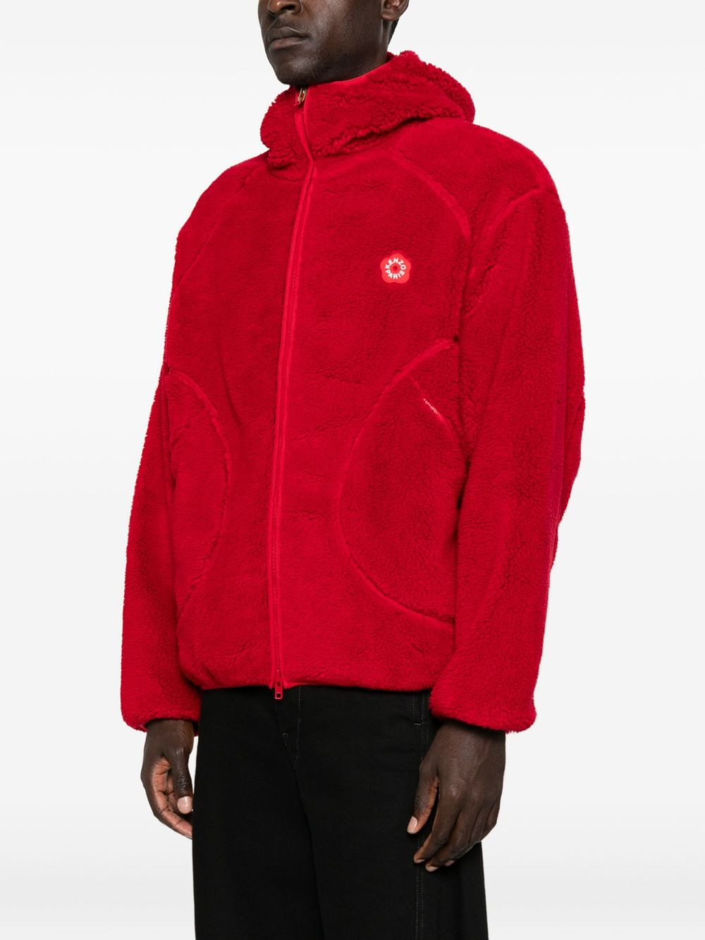 hooded fleece jacket - 3