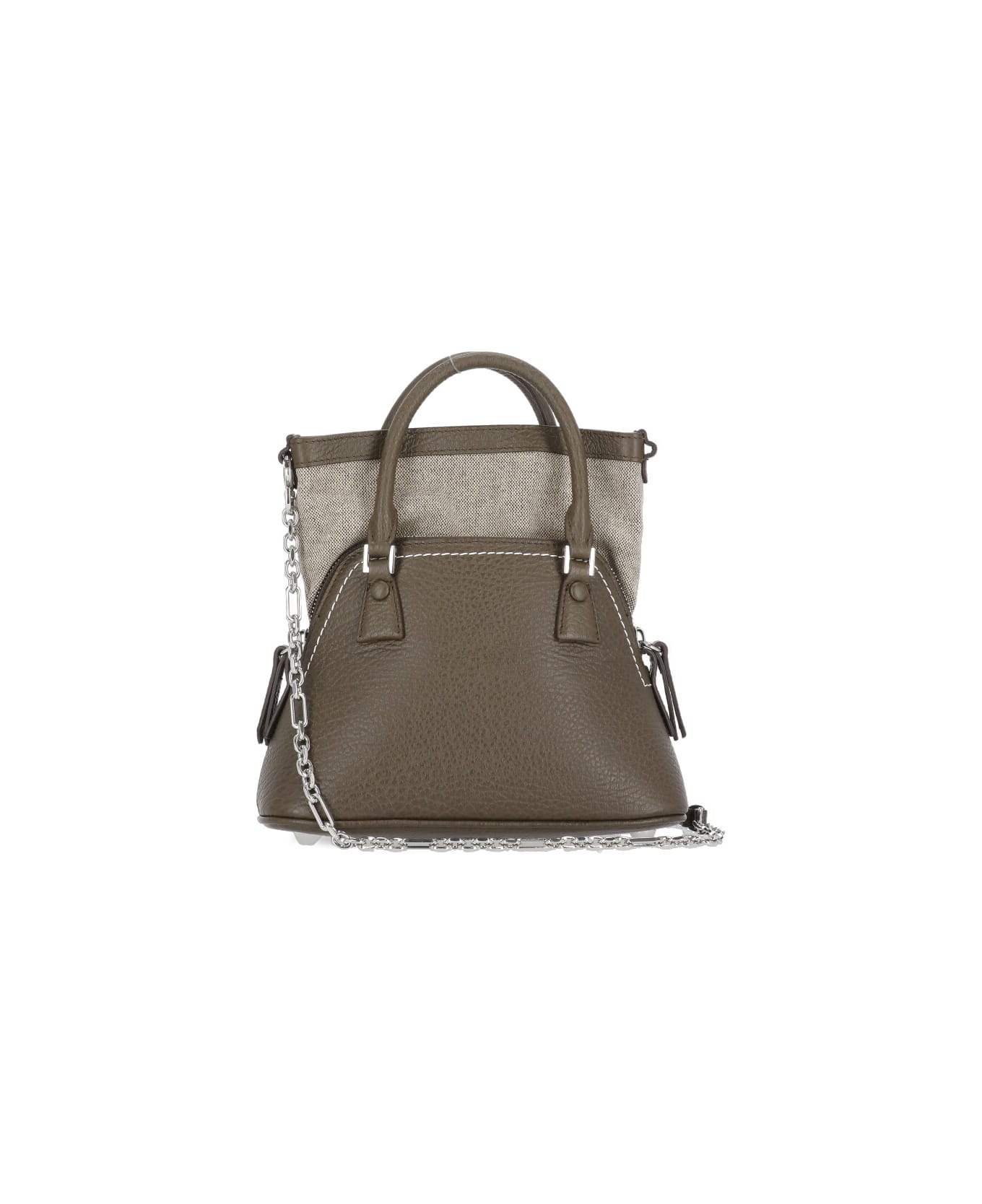 'sac' Brown Leather Bag - 1