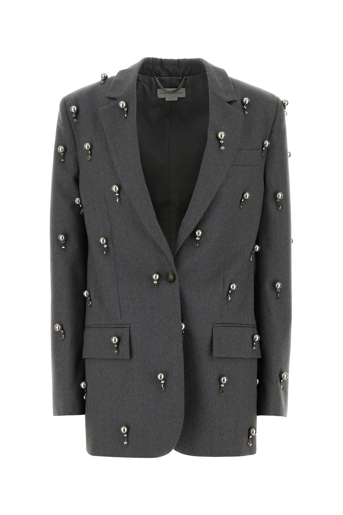 Grey wool blazer - 1