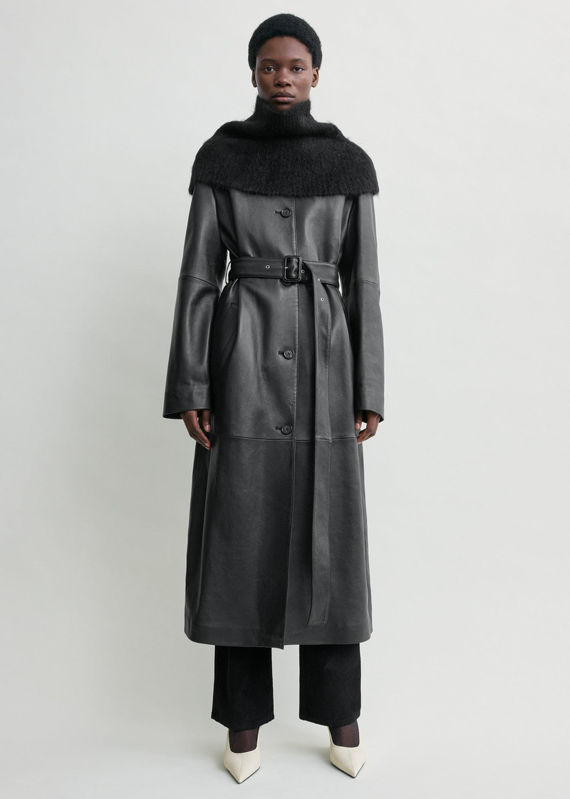 TOTEME Funnel alpaca-blend neck warmer black outlook