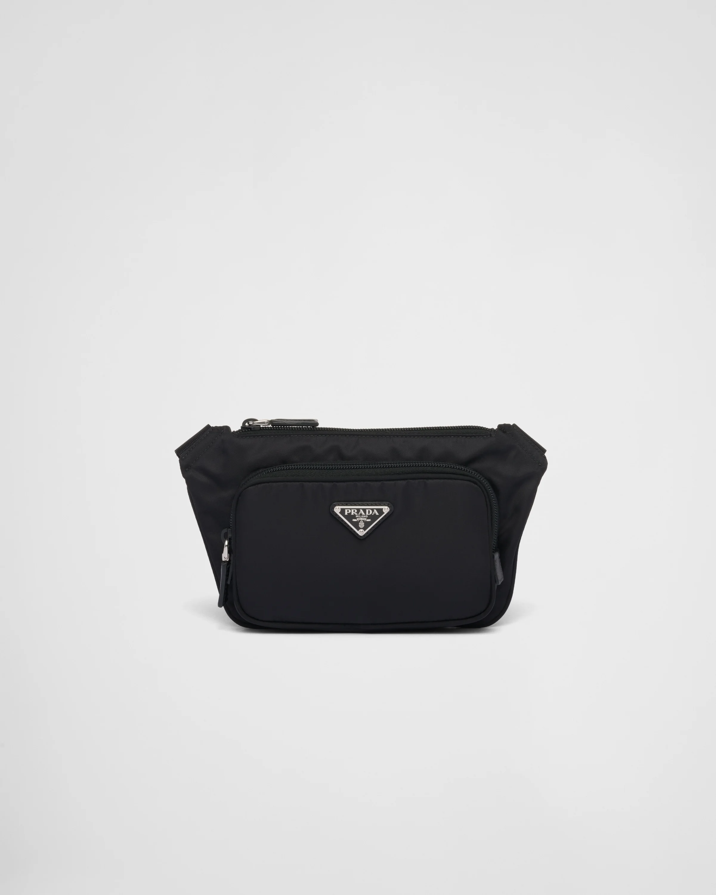 Re-Nylon and Saffiano leather shoulder bag - 1