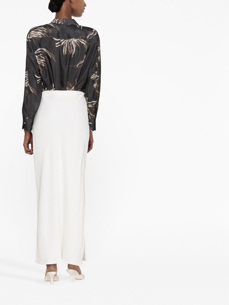 Line blend long skirt 3