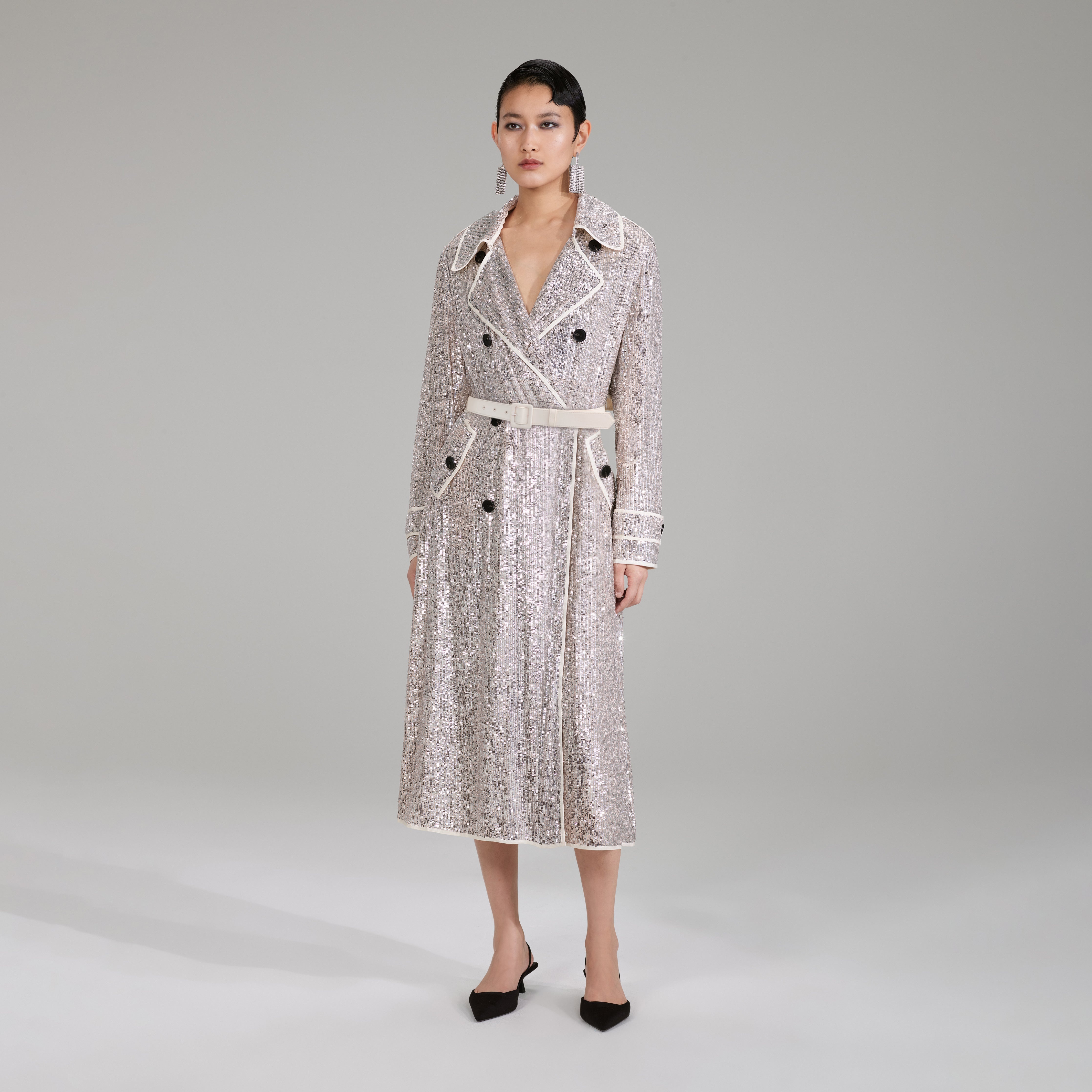Stretch Sequin Coat - 2