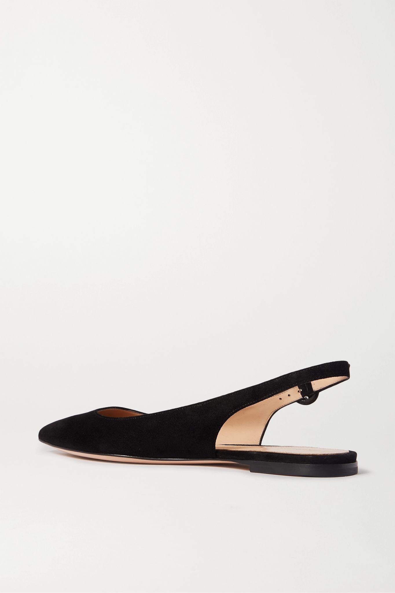 Suede slingback flats - 4