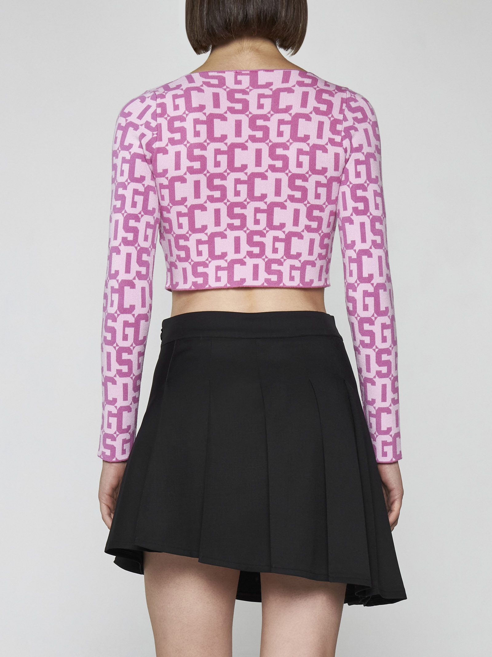 Viscose-blend cropped cardigan - 4