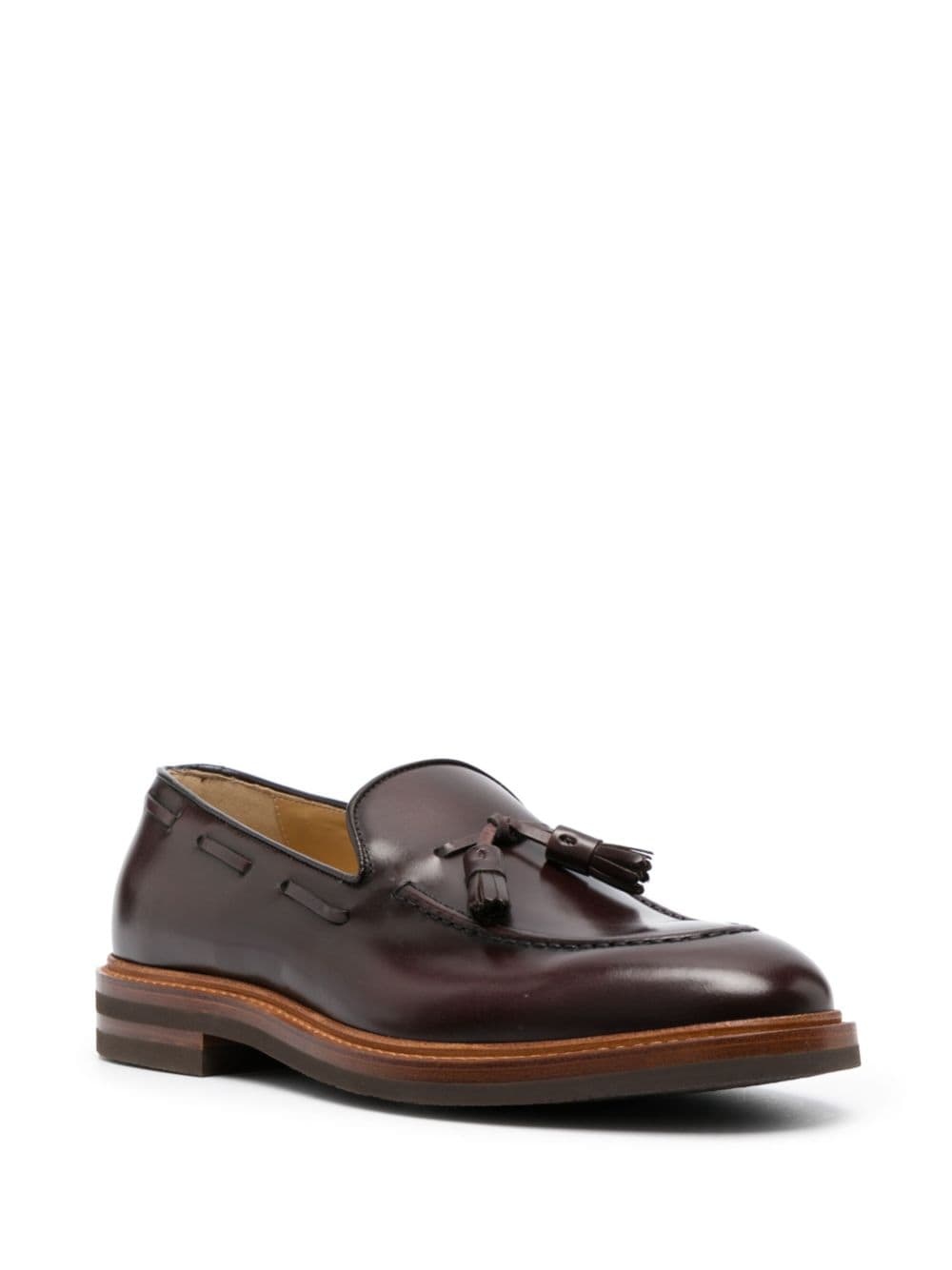 tassel-detail leather loafers - 2