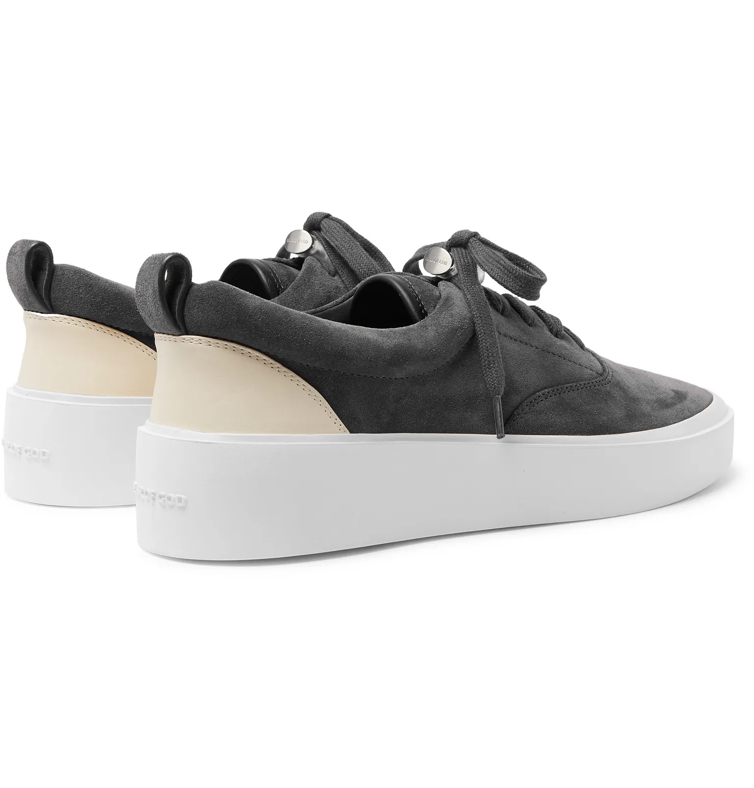 101 Leather-Trimmed Suede Sneakers - 30