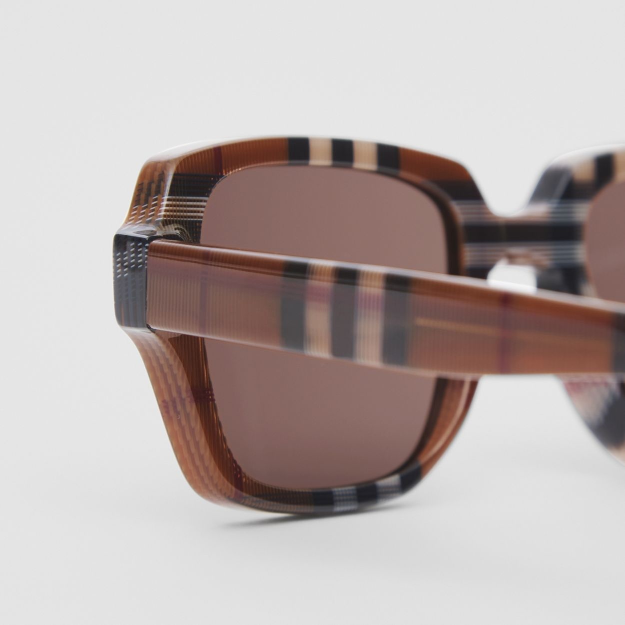 Check Rectangular Frame Sunglasses - 2