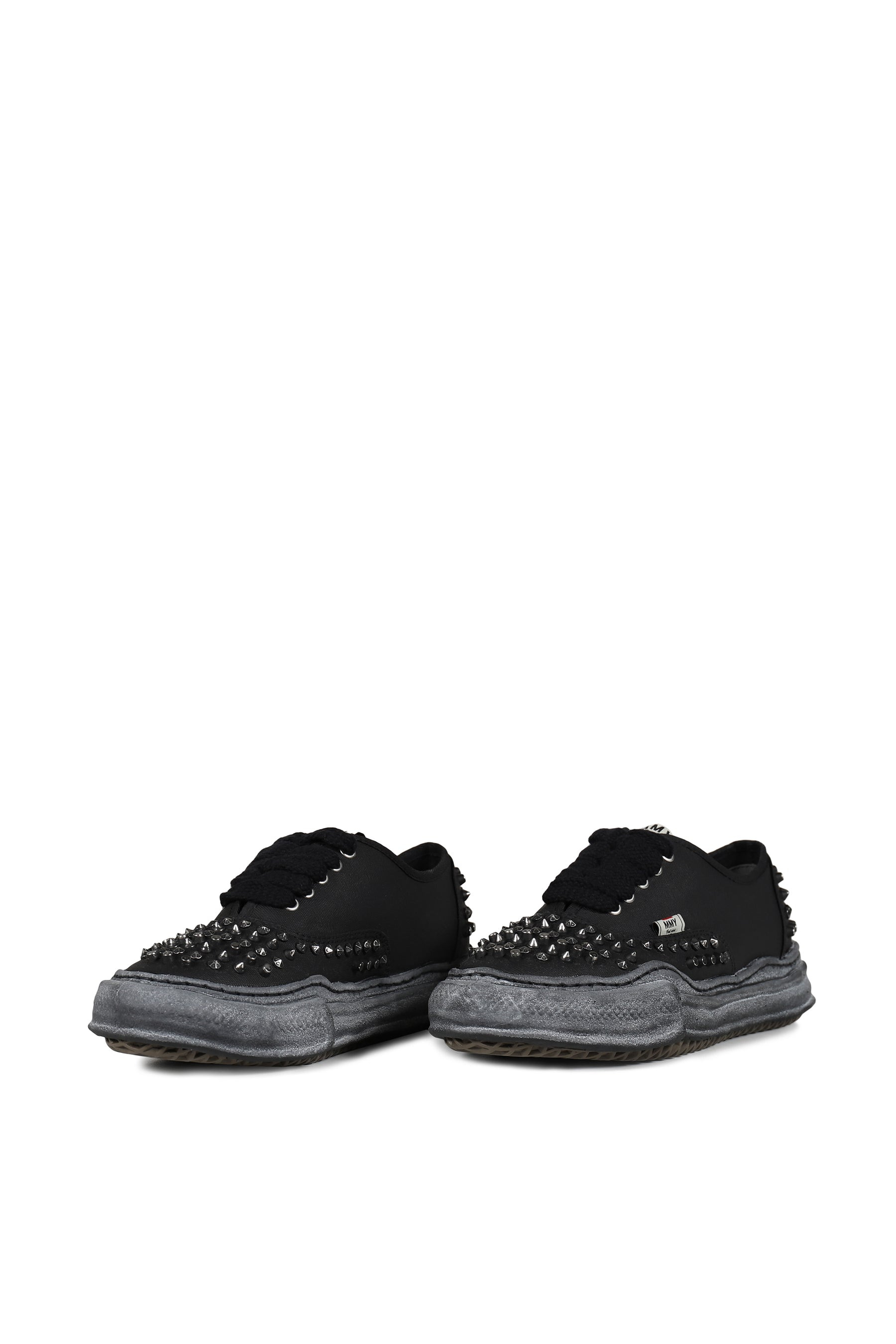 BAKER STUDDED CANVAS LOW / BLK BLK - 6