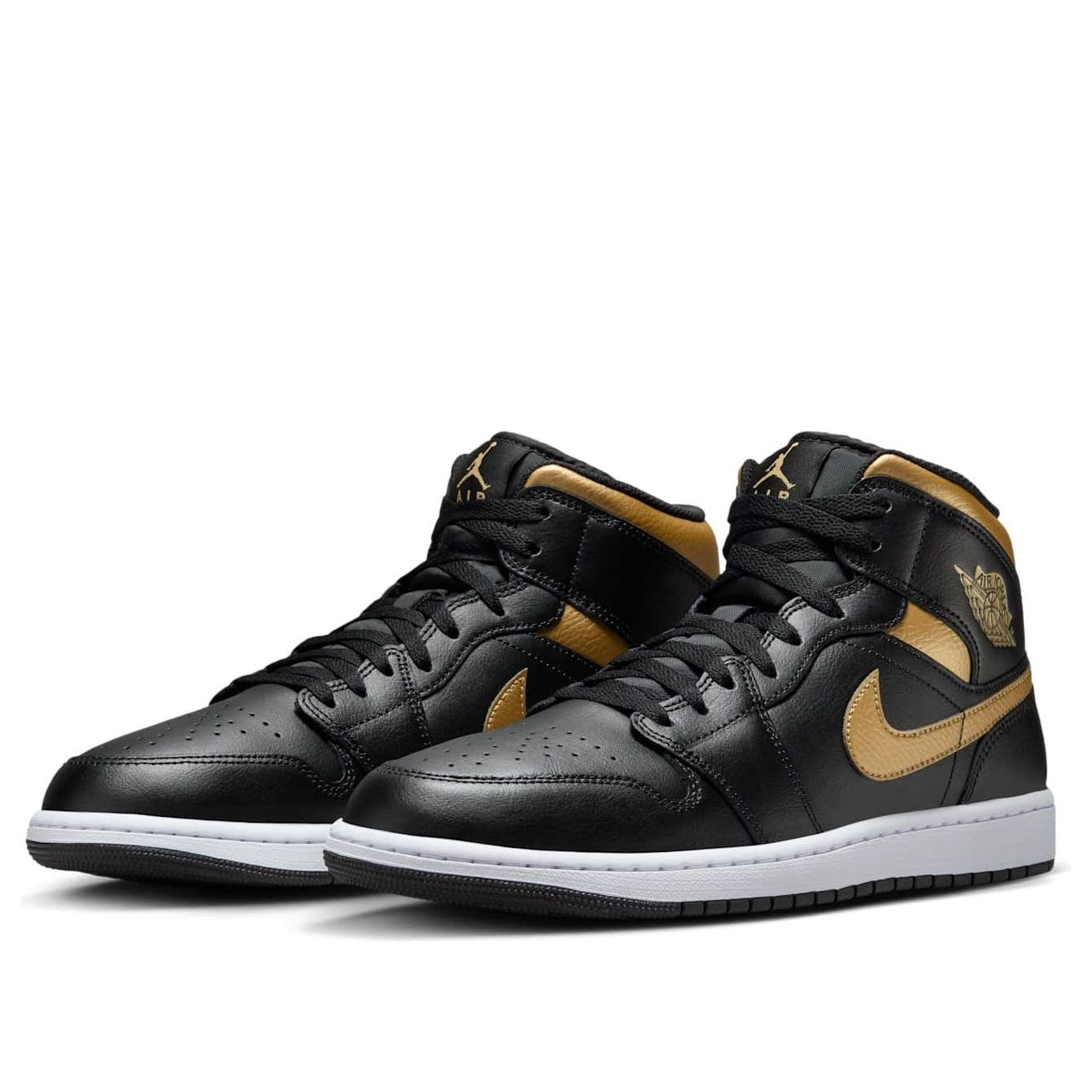Air Jordan 1 Mid 'Black Metallic Gold' DQ8426-071 - 3