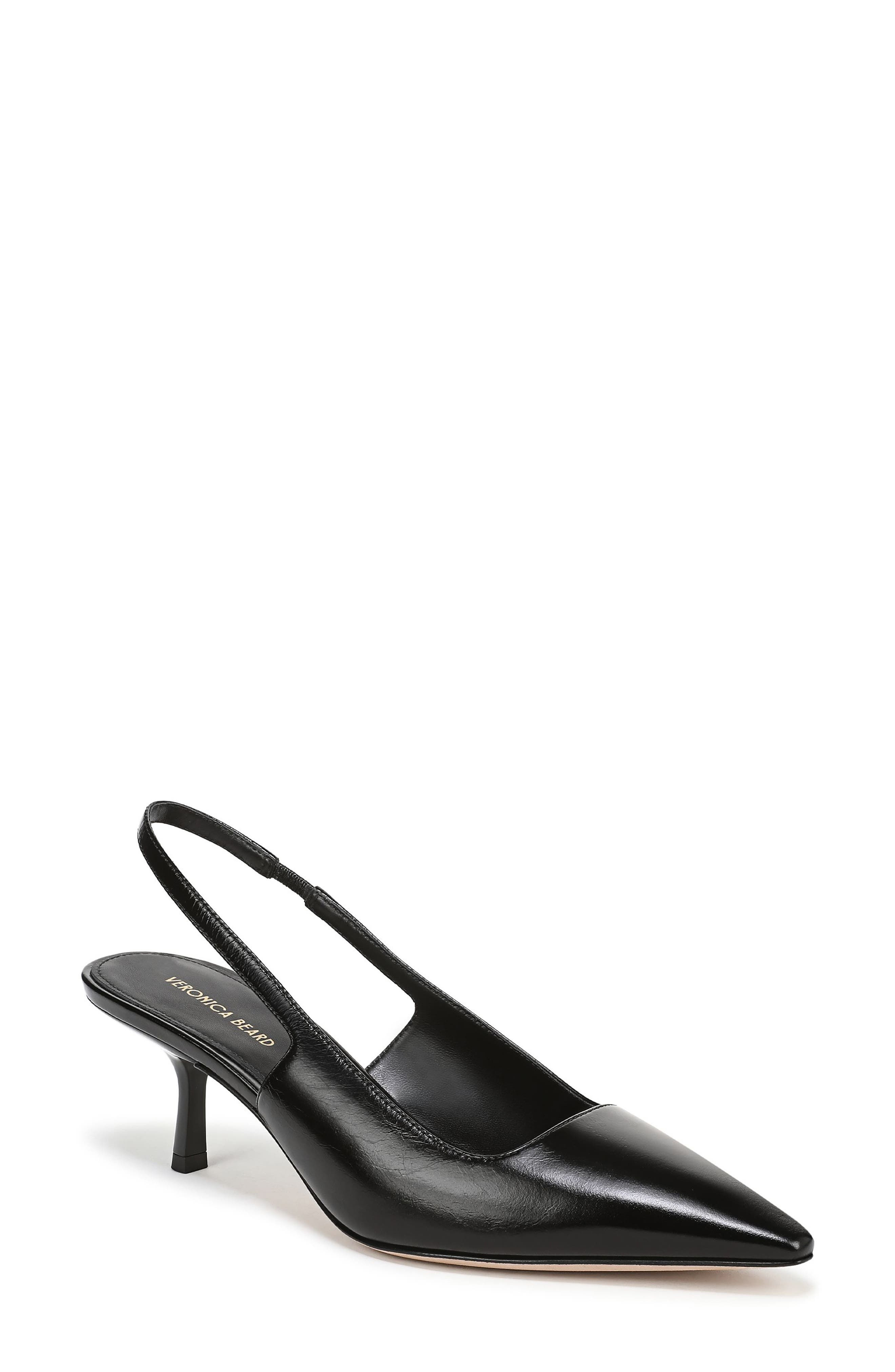 Veronica Beard Cashel Slingback Pointed Toe Pump in Black at Nordstrom - 1