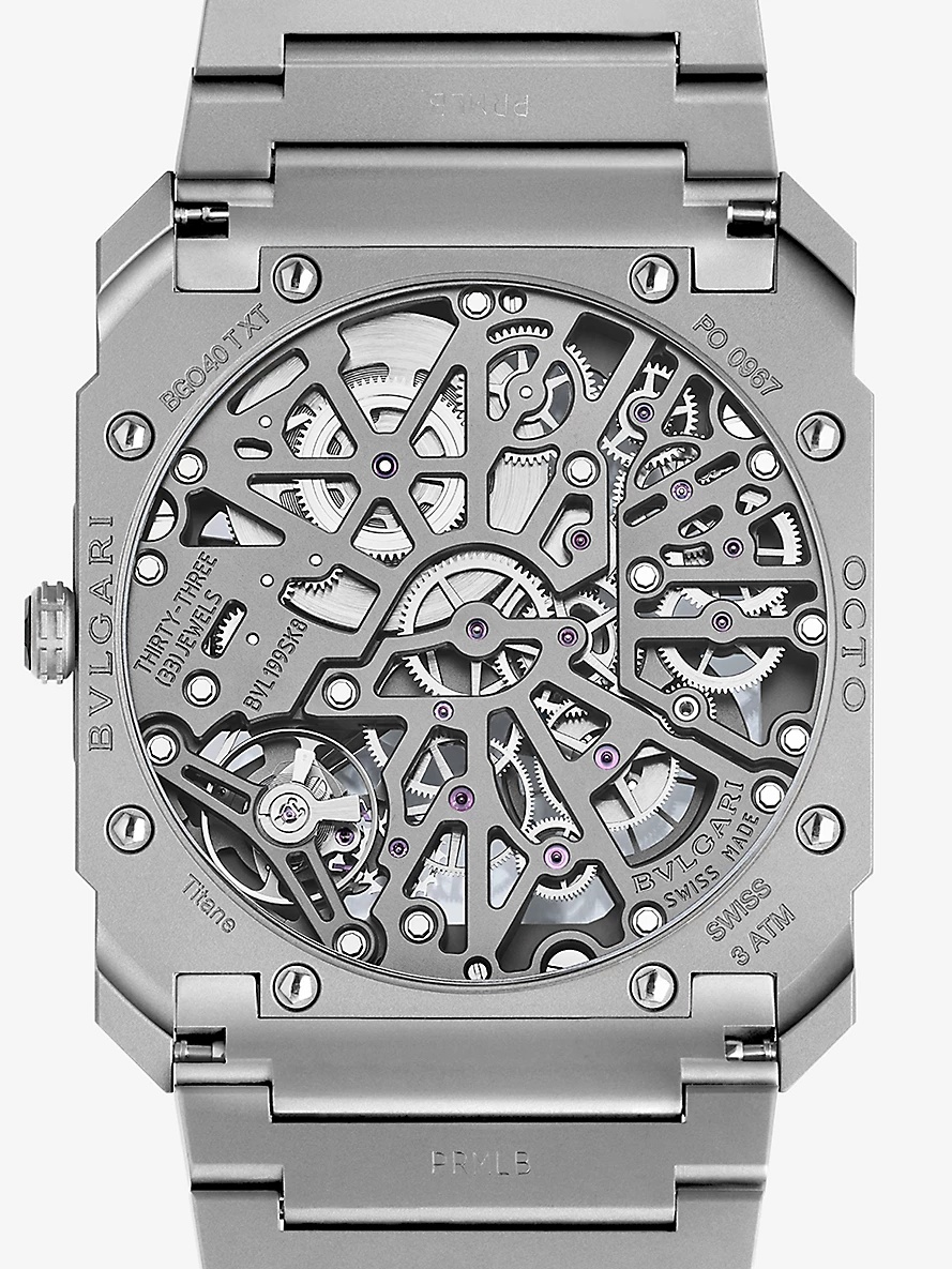 OC40TTXTSK8D Octo Finissimo Skeleton titanium manual watch - 2