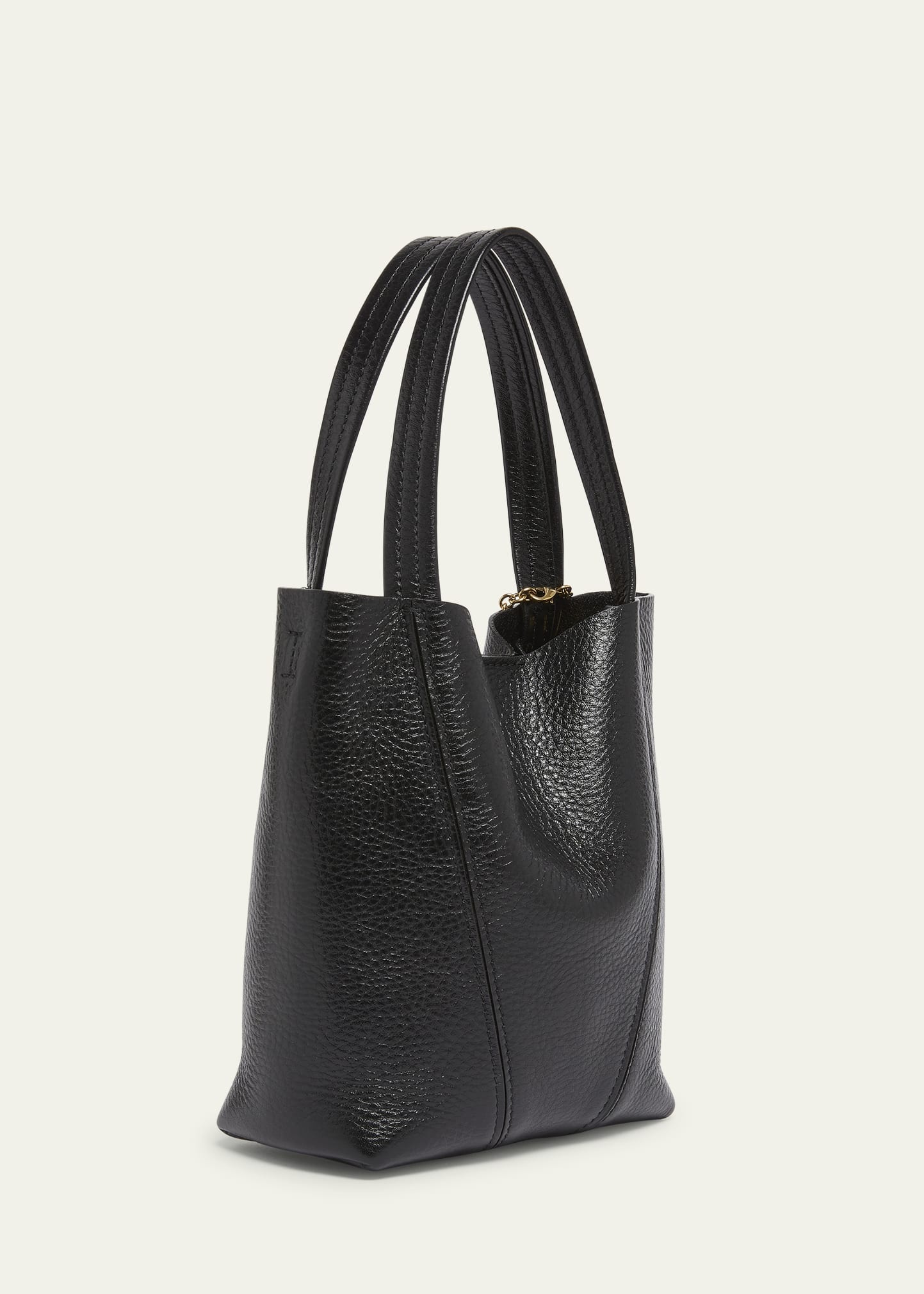 Spin Mini Tote Bag in Grained Calfskin - 3