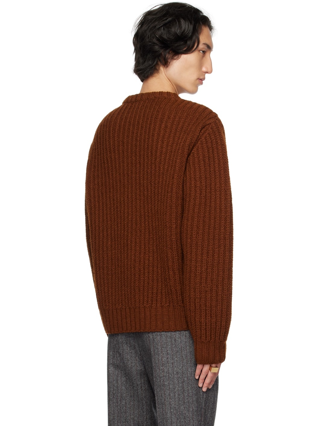 Brown Crewneck Sweater - 3