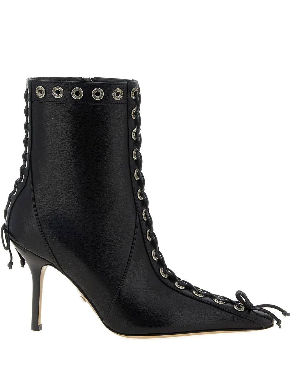 95mm lace-up studded ankle boots - 1