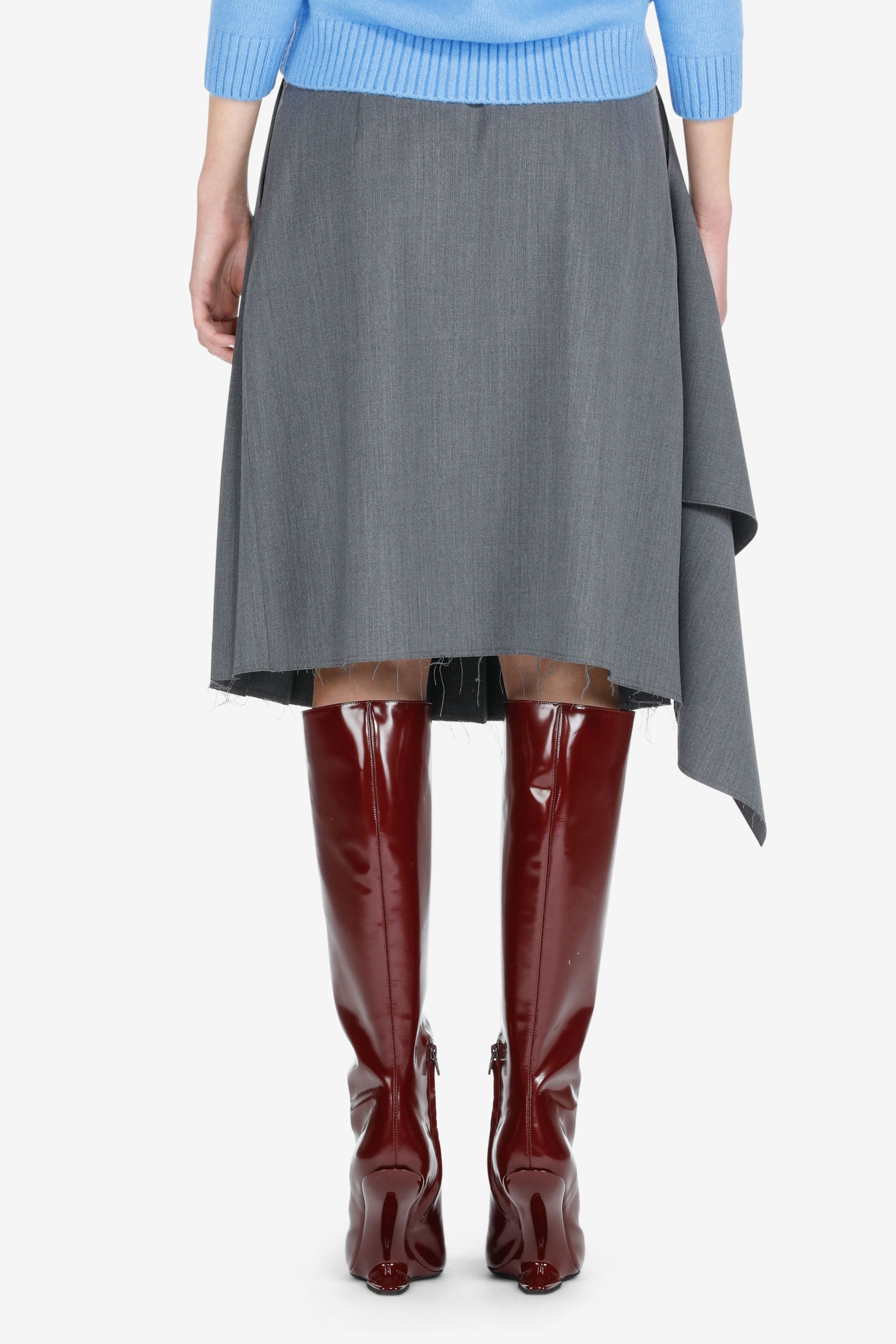 ASYMMETRIC PLEATED SKIRT - 2