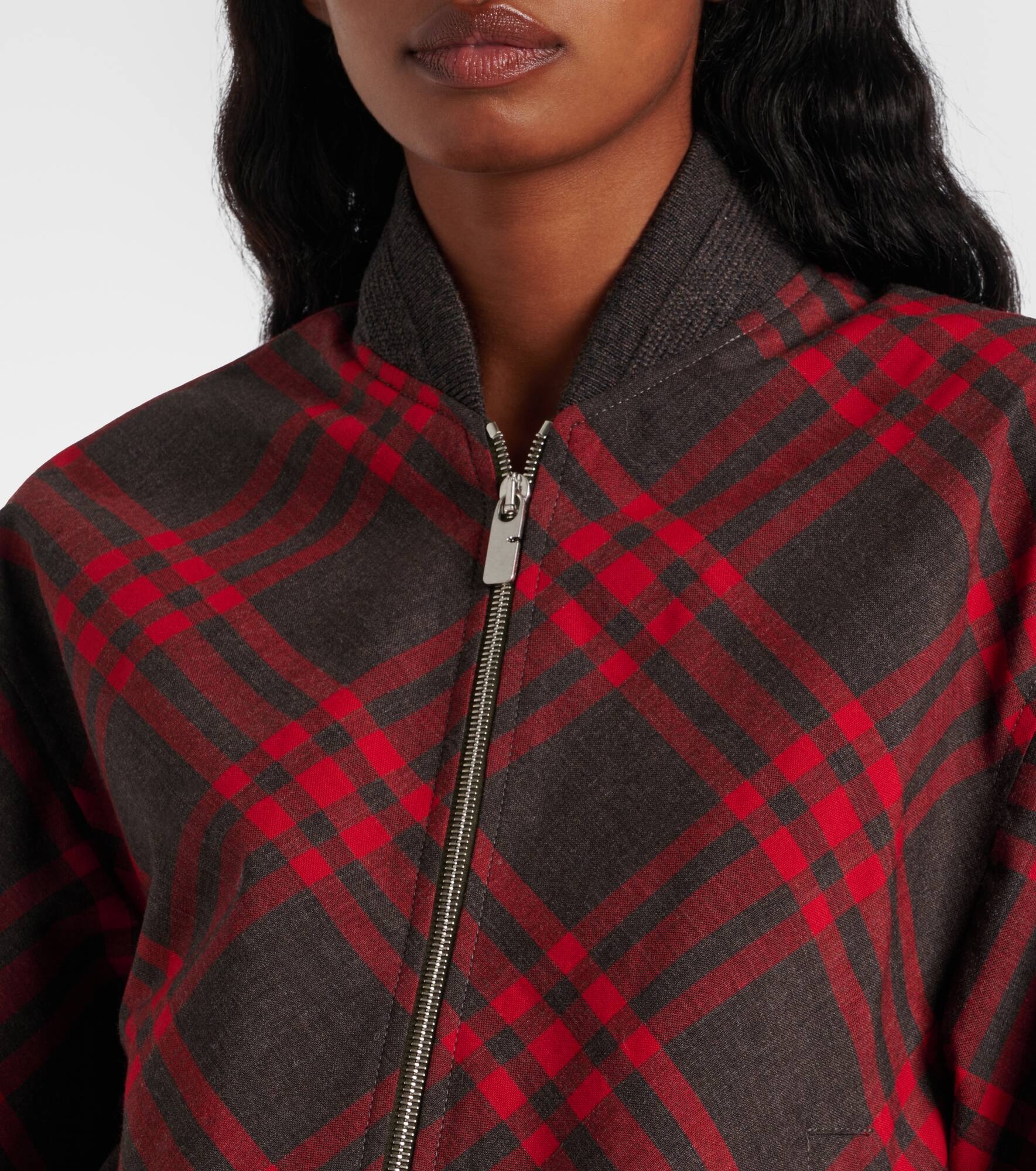 Burberry Check bomber jacket - 4