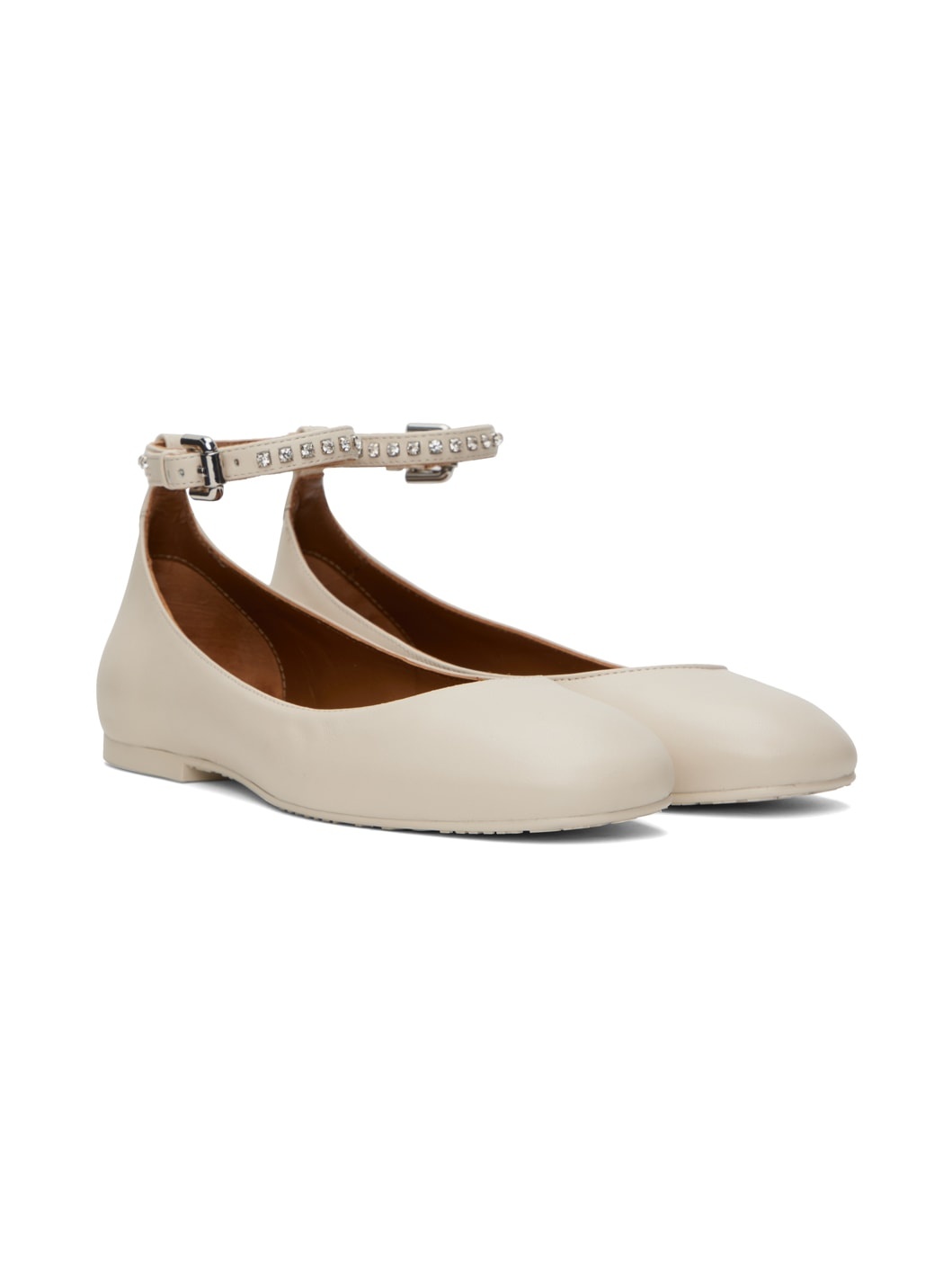 Beige Lynette Ballerina Flats - 4