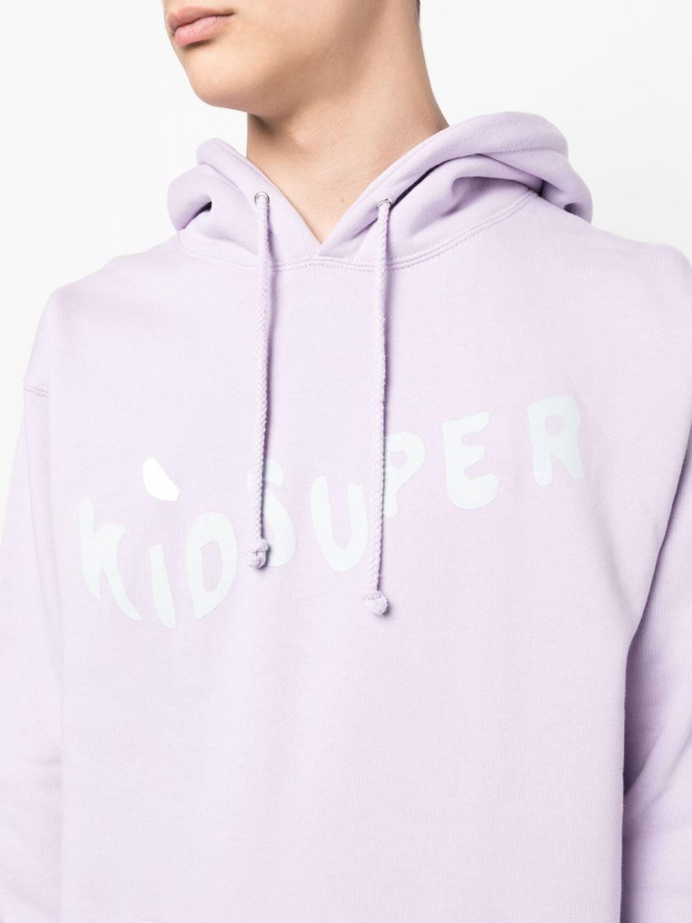 Wavey logo-print hoodie - 5