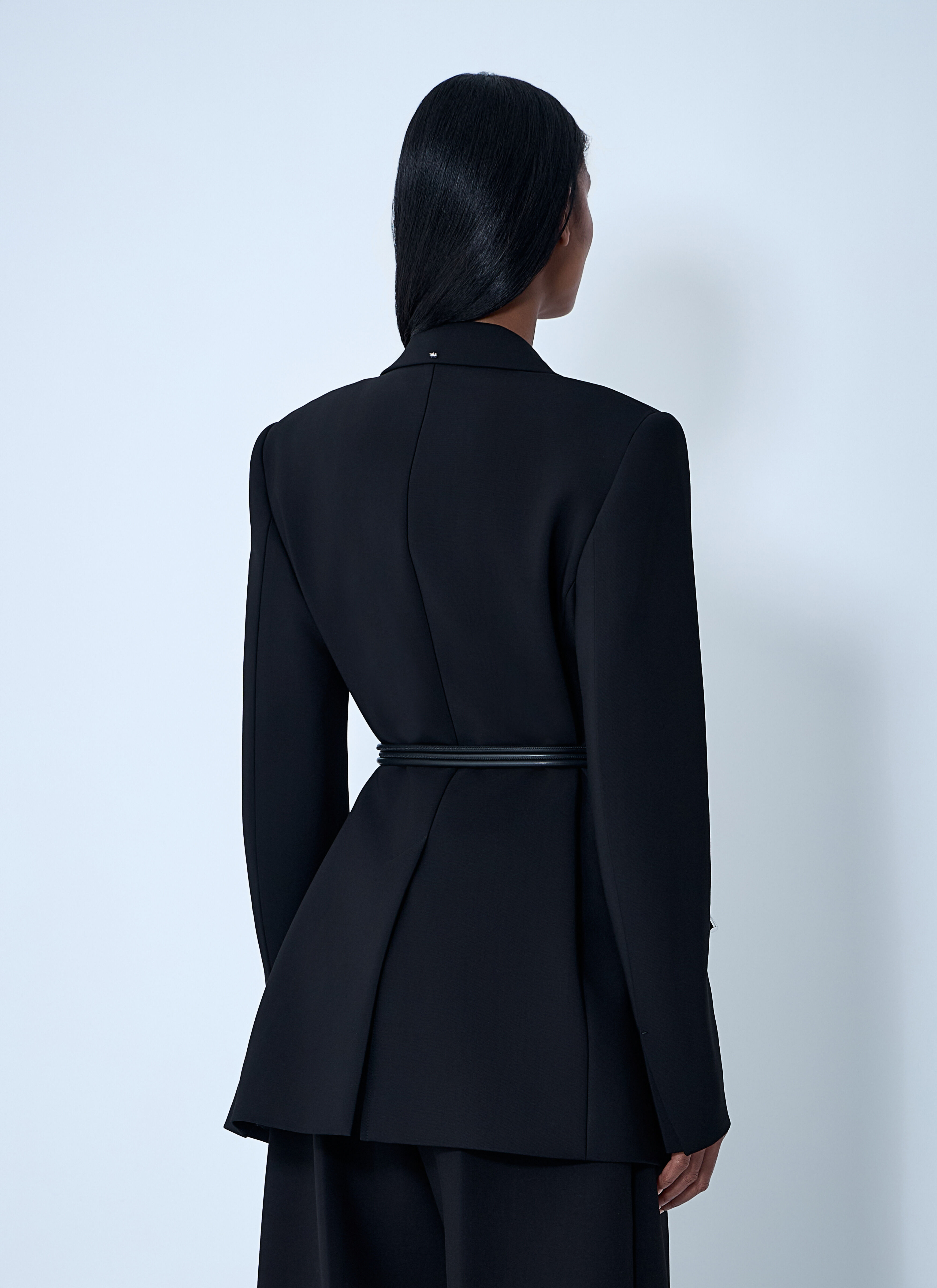 Belted Single-Breasted Blazer - 4