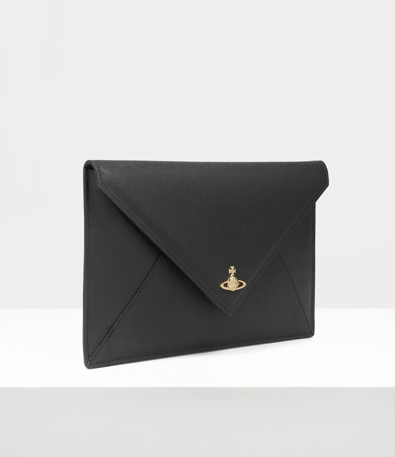 Vivienne Westwood SAFFIANO PLAIN ENVELOPE CLUTCH outlook