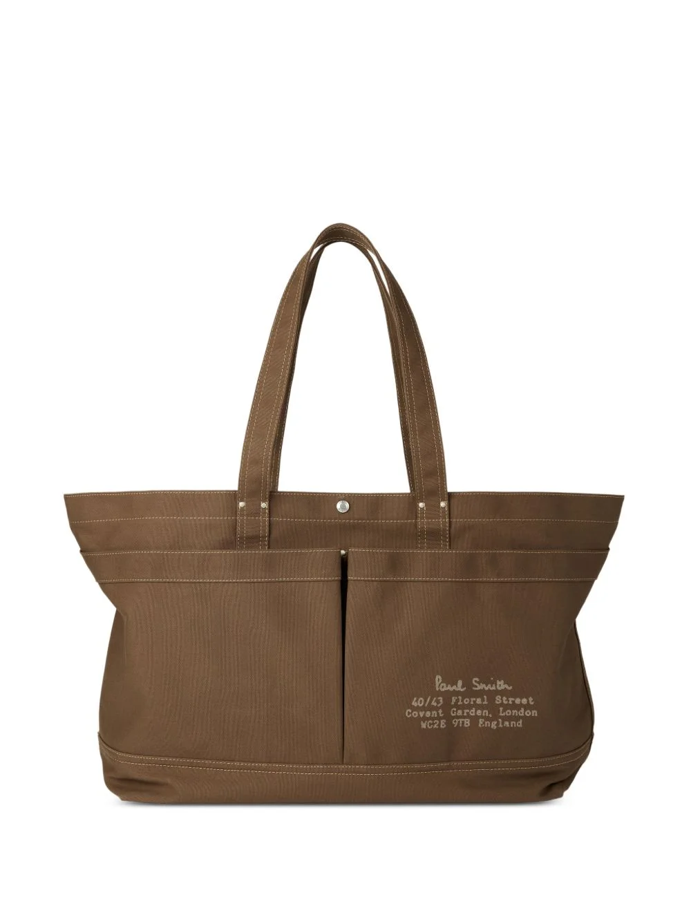 large front-pocket tote bag - 1