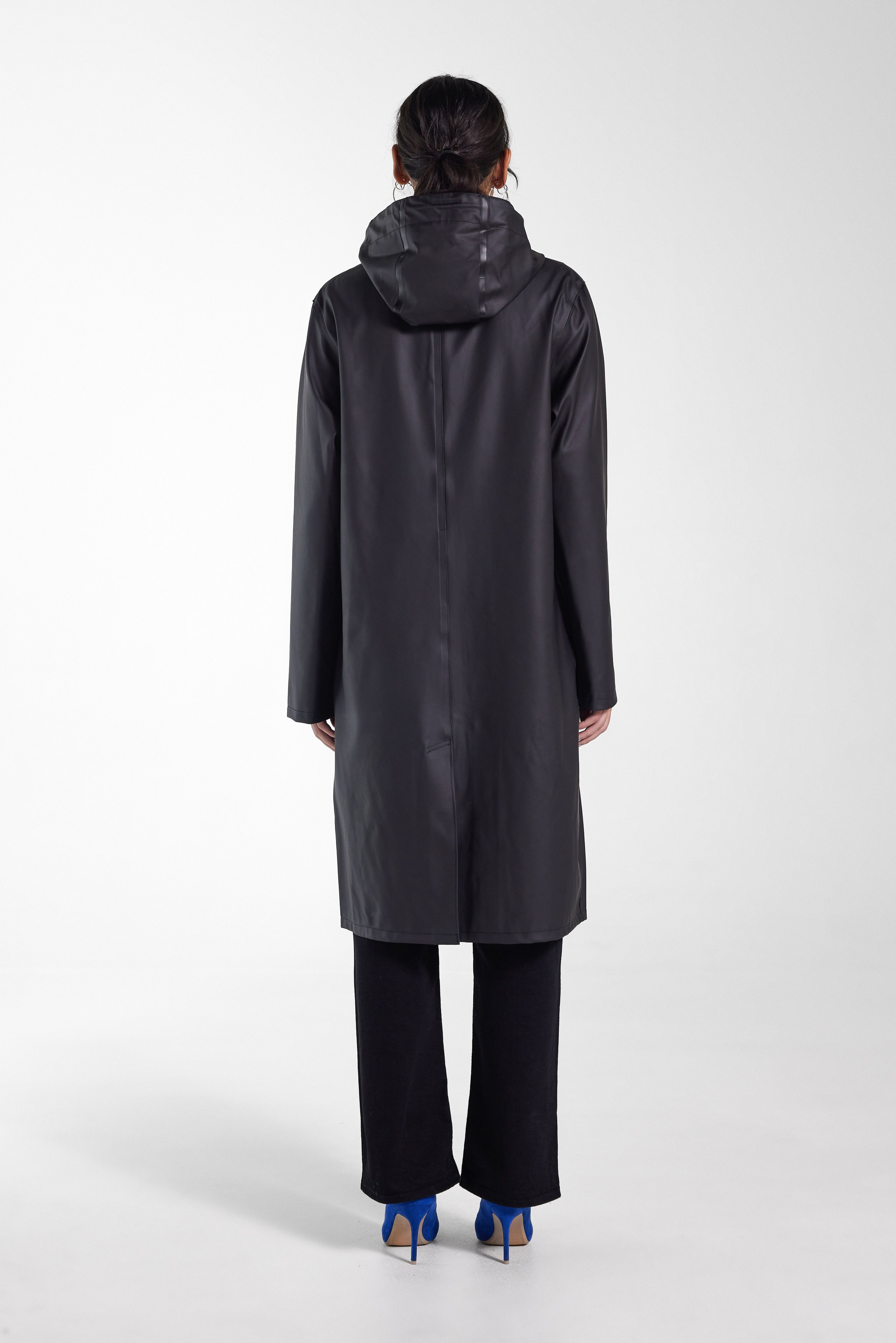 Stockholm Long Raincoat Black - 4